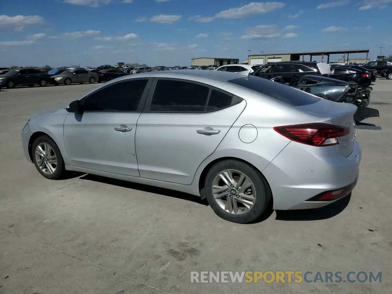 2 Photograph of a damaged car KMHD84LF8KU786798 HYUNDAI ELANTRA 2019