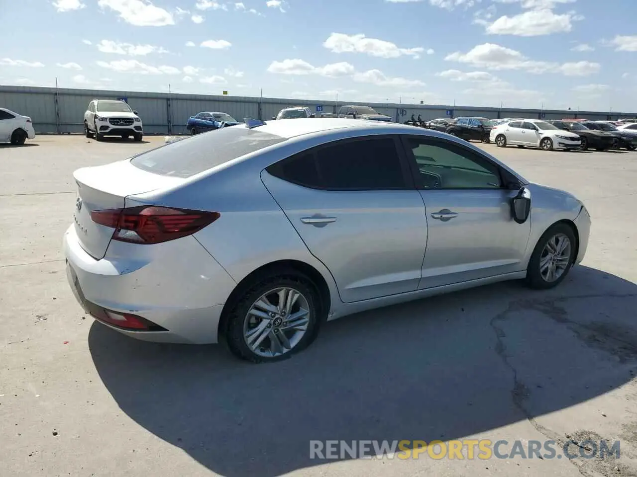 3 Photograph of a damaged car KMHD84LF8KU786798 HYUNDAI ELANTRA 2019