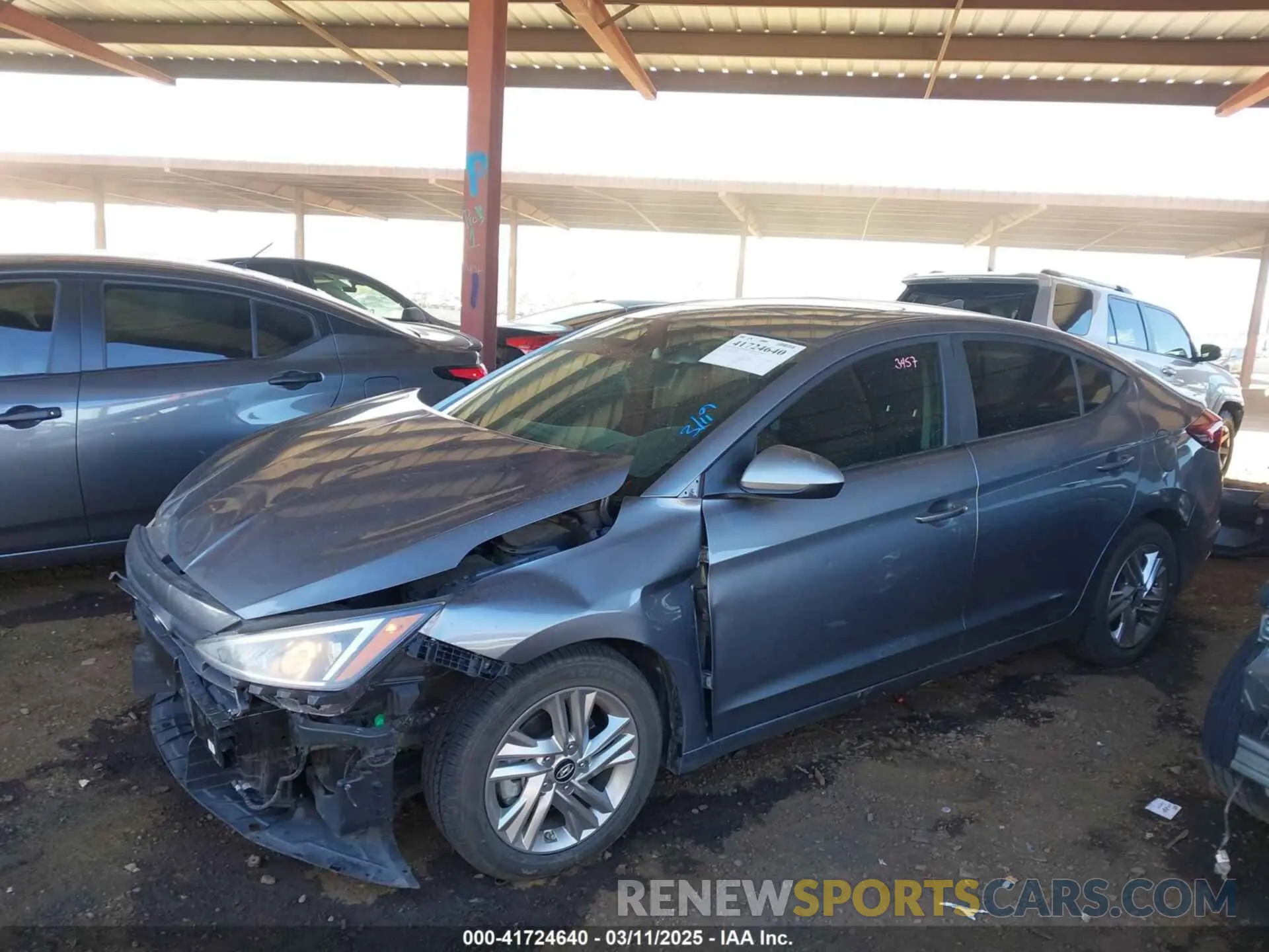 15 Photograph of a damaged car KMHD84LF8KU816835 HYUNDAI ELANTRA 2019