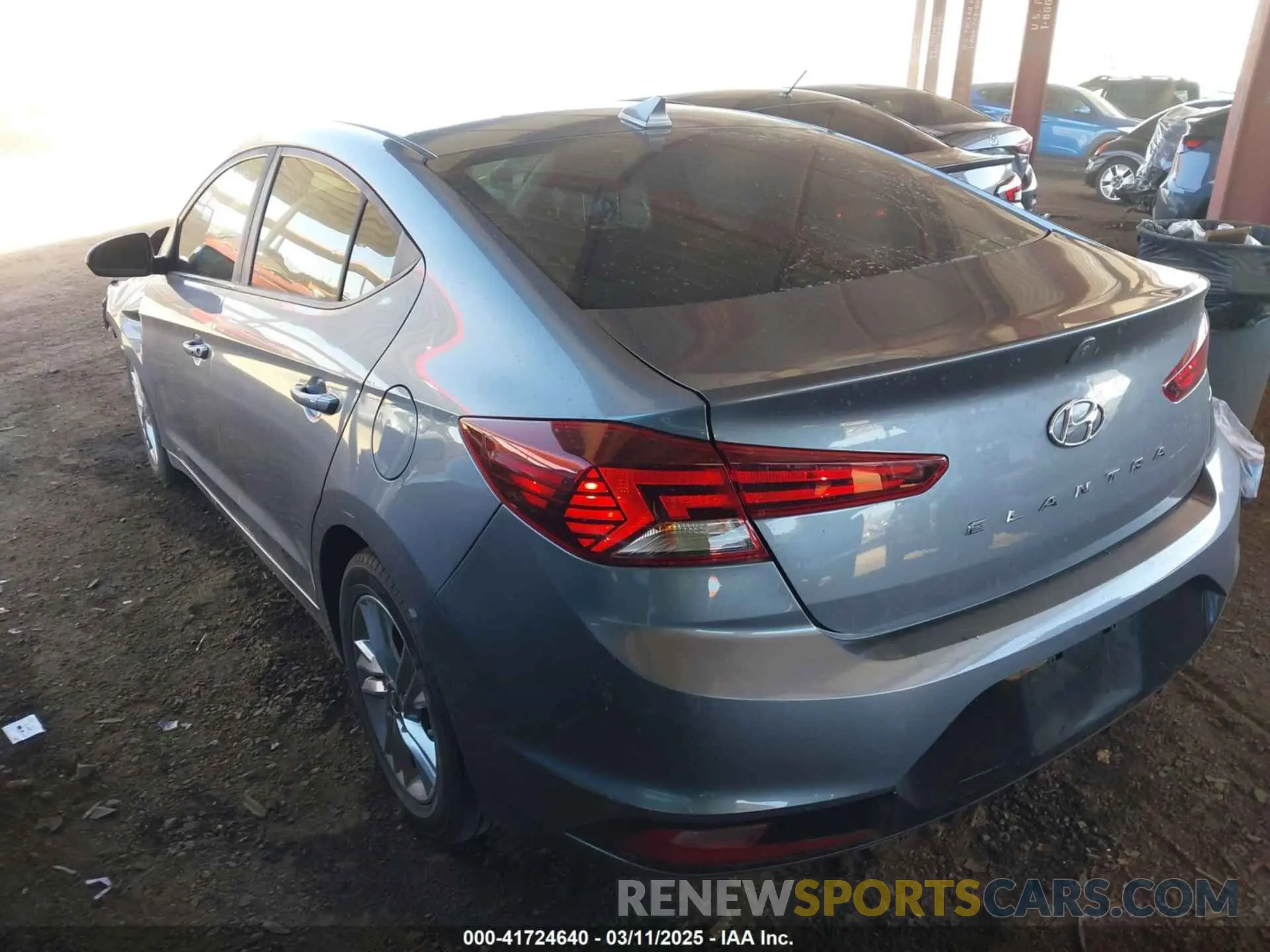 3 Photograph of a damaged car KMHD84LF8KU816835 HYUNDAI ELANTRA 2019