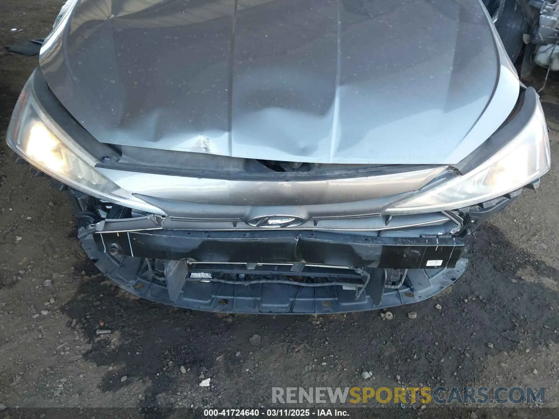 6 Photograph of a damaged car KMHD84LF8KU816835 HYUNDAI ELANTRA 2019