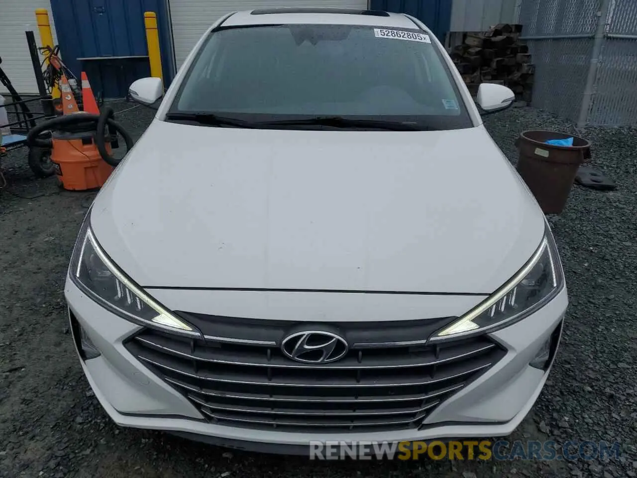 5 Photograph of a damaged car KMHD84LF8KU881586 HYUNDAI ELANTRA 2019