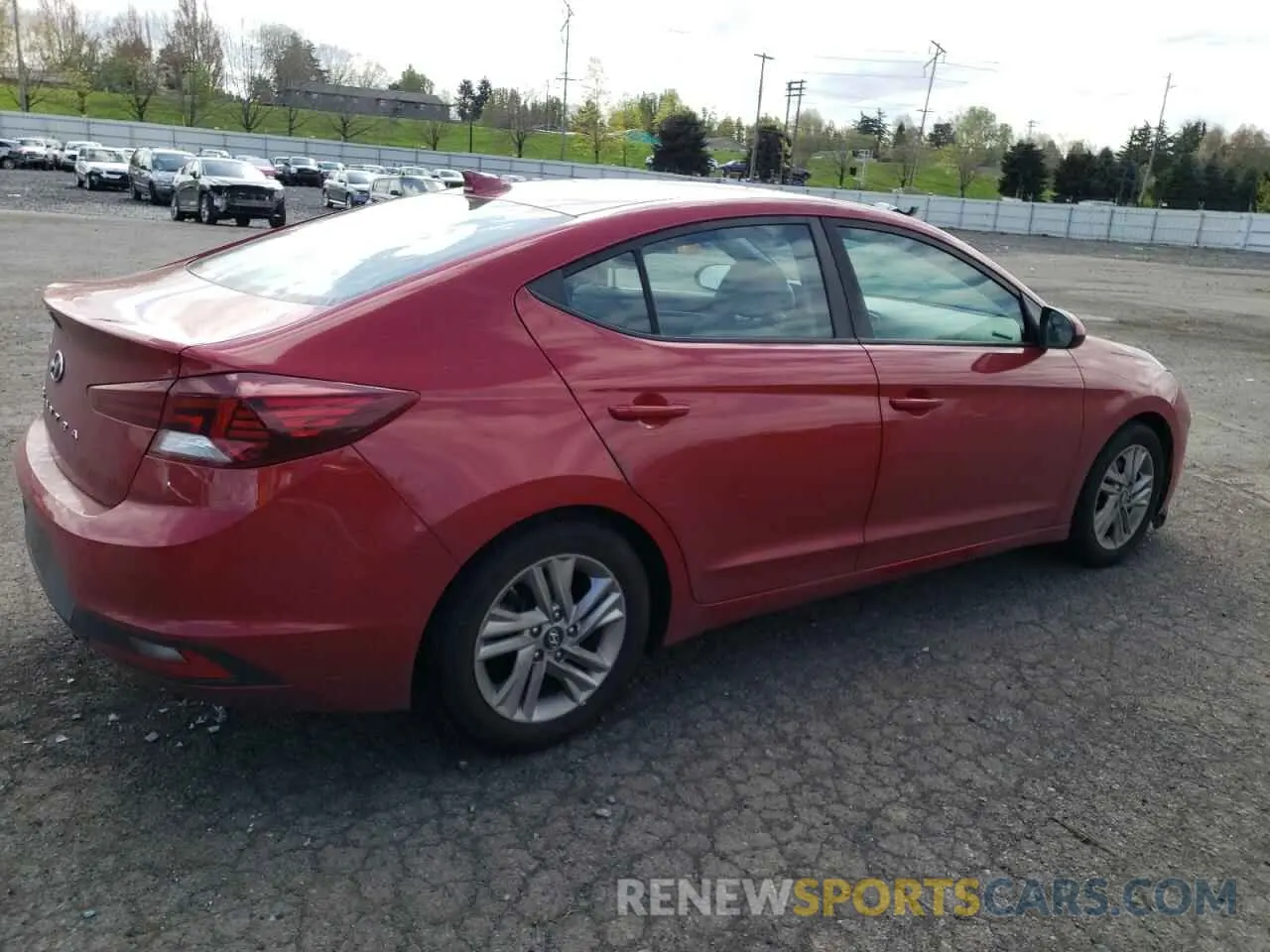3 Photograph of a damaged car KMHD84LF9KU742423 HYUNDAI ELANTRA 2019