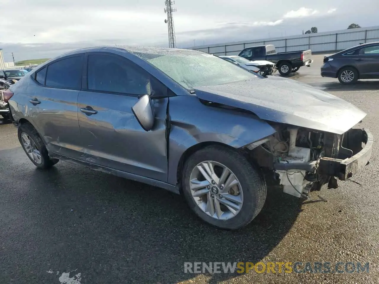 4 Photograph of a damaged car KMHD84LF9KU746794 HYUNDAI ELANTRA 2019