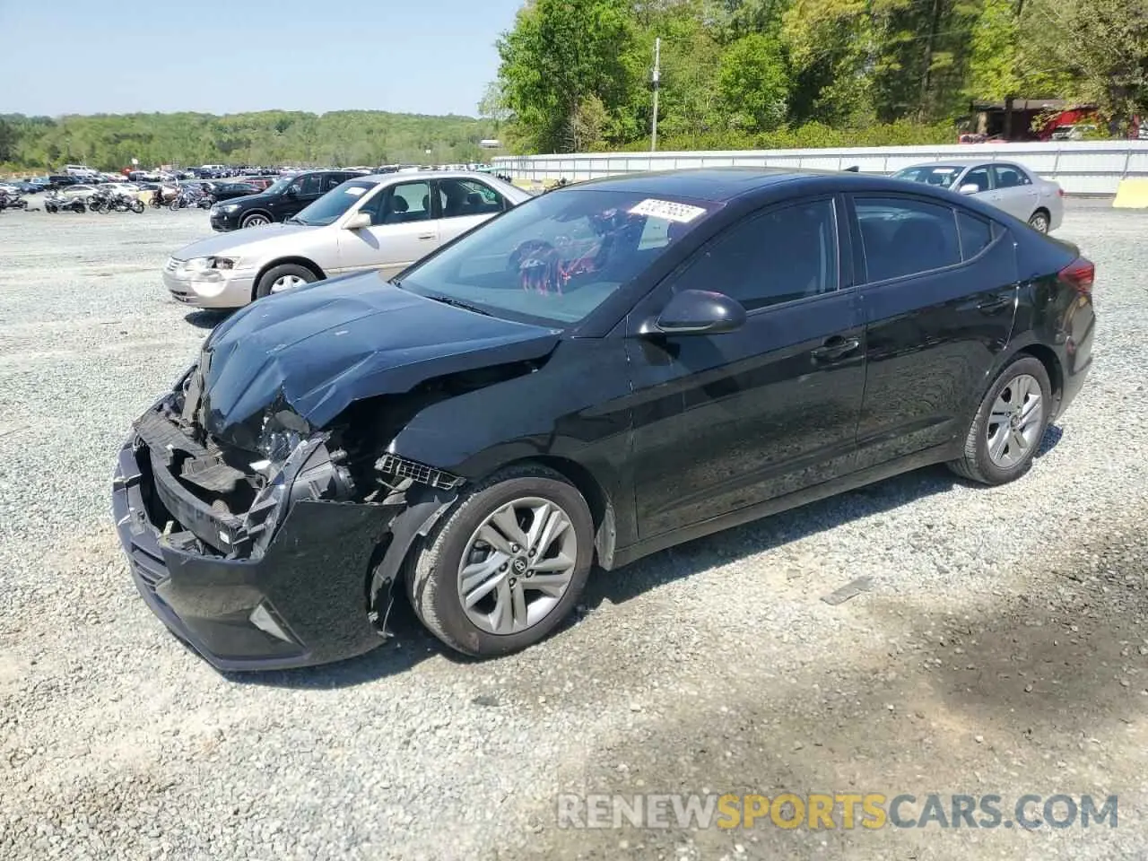 1 Photograph of a damaged car KMHD84LF9KU775504 HYUNDAI ELANTRA 2019