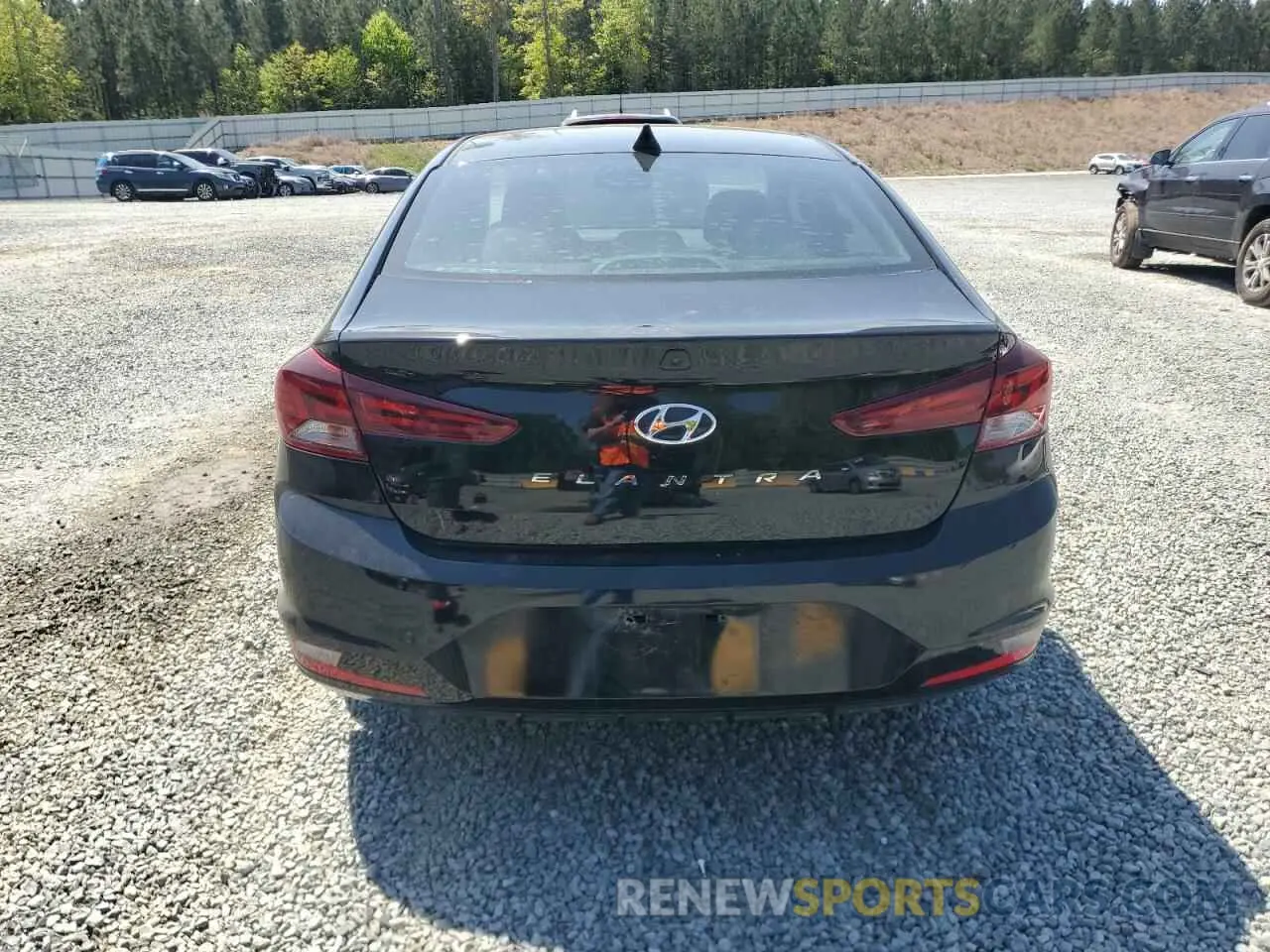 6 Photograph of a damaged car KMHD84LF9KU775504 HYUNDAI ELANTRA 2019