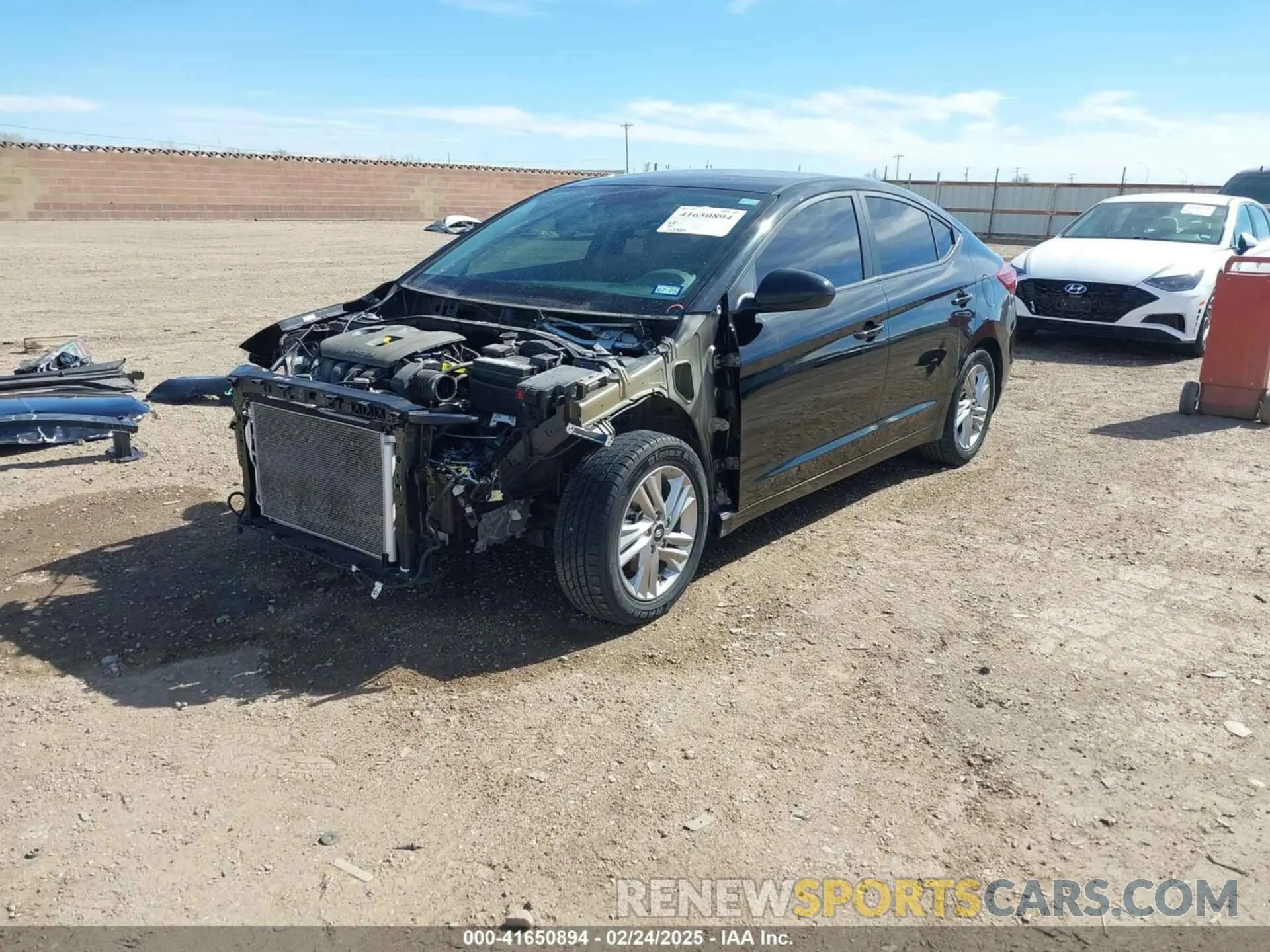 2 Photograph of a damaged car KMHD84LF9KU850394 HYUNDAI ELANTRA 2019