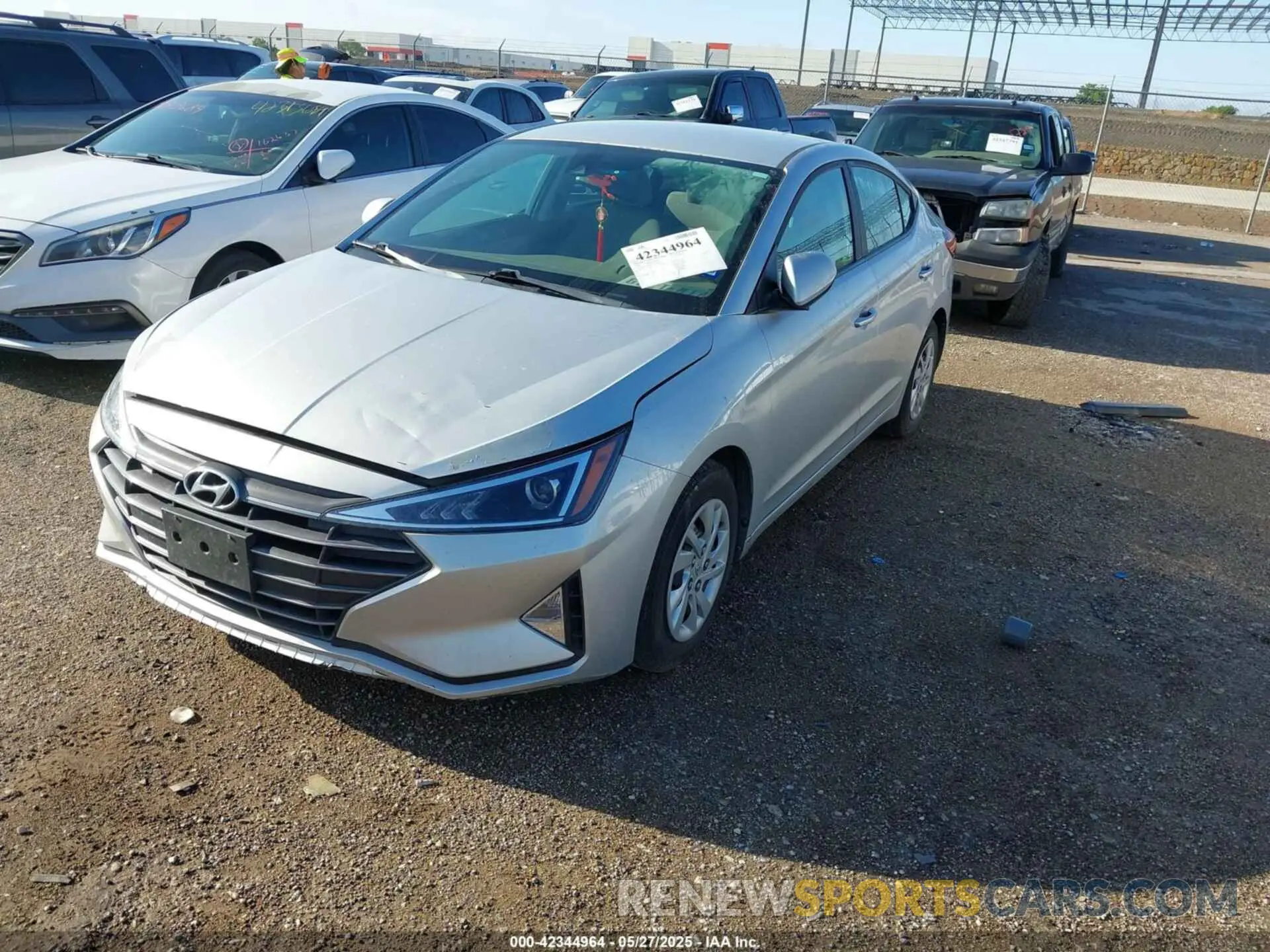 2 Photograph of a damaged car KMHD84LFXKU746190 HYUNDAI ELANTRA 2019