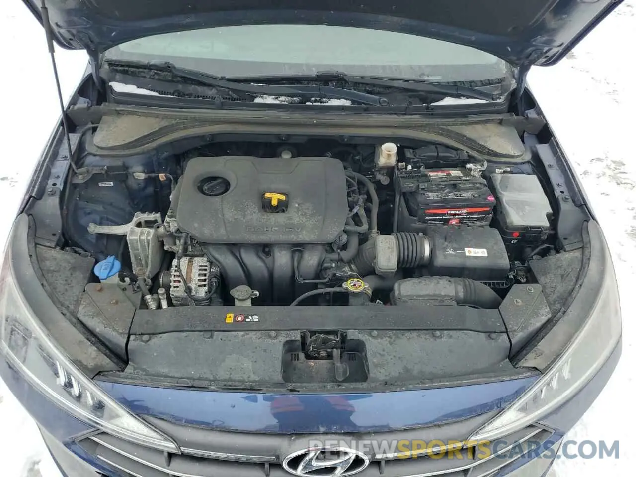 11 Photograph of a damaged car KMHD84LFXKU773499 HYUNDAI ELANTRA 2019