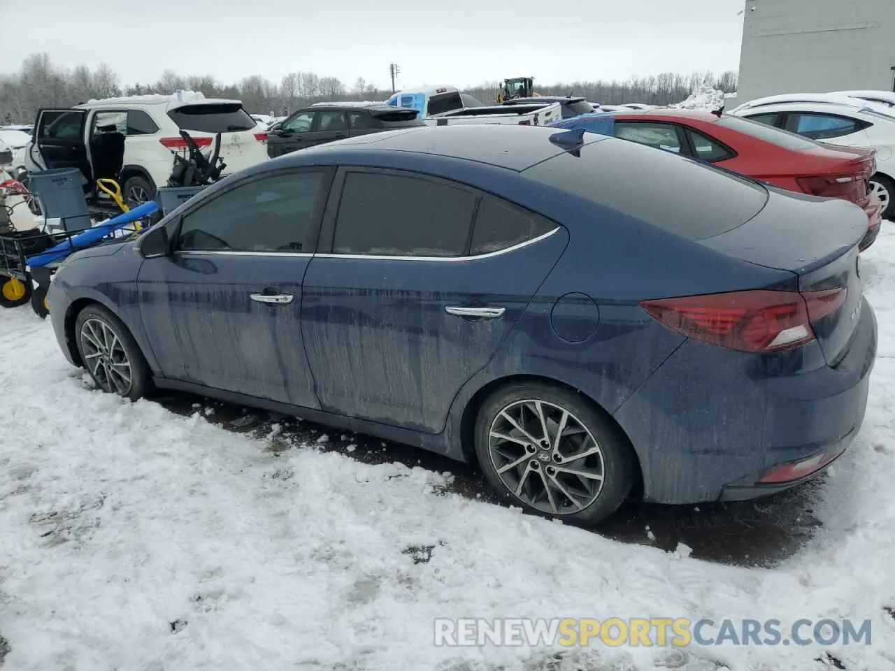 2 Photograph of a damaged car KMHD84LFXKU773499 HYUNDAI ELANTRA 2019