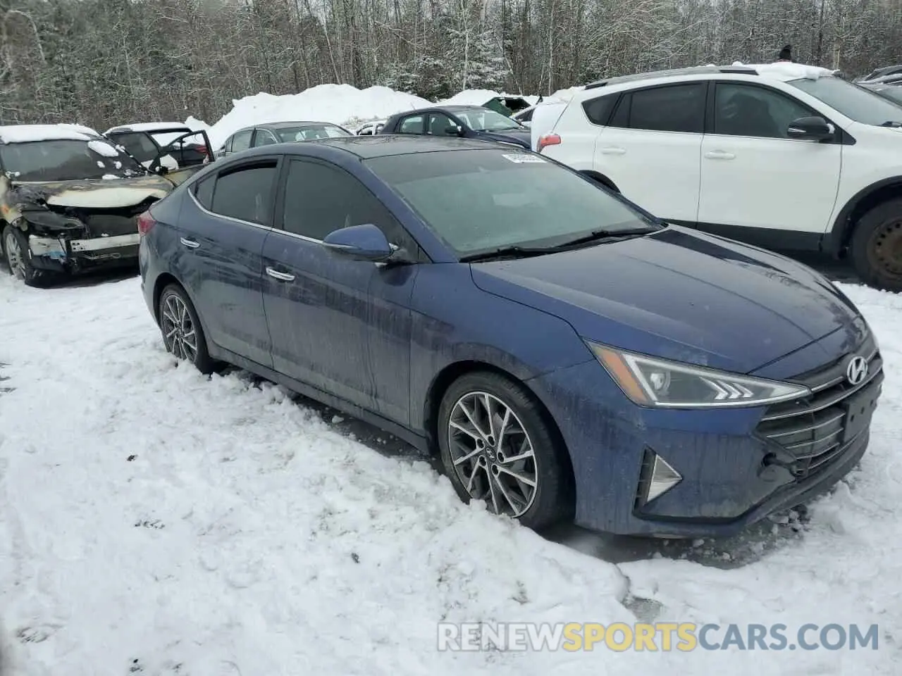 4 Photograph of a damaged car KMHD84LFXKU773499 HYUNDAI ELANTRA 2019