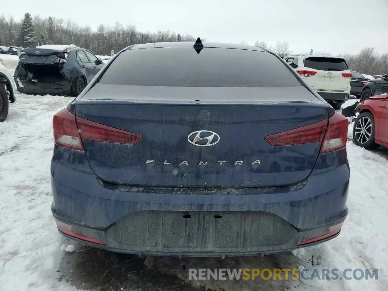 6 Photograph of a damaged car KMHD84LFXKU773499 HYUNDAI ELANTRA 2019
