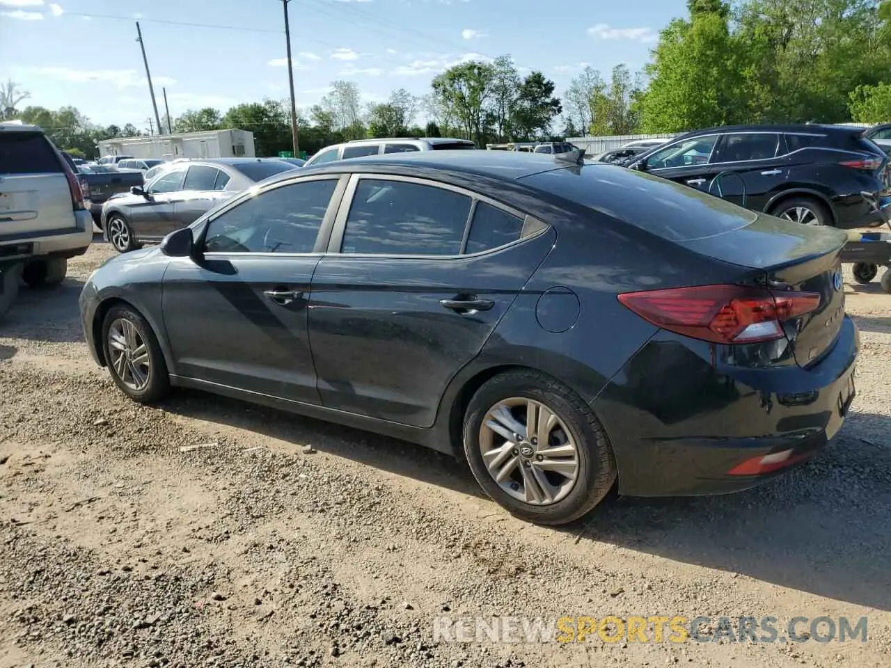 2 Photograph of a damaged car KMHD84LFXKU783949 HYUNDAI ELANTRA 2019