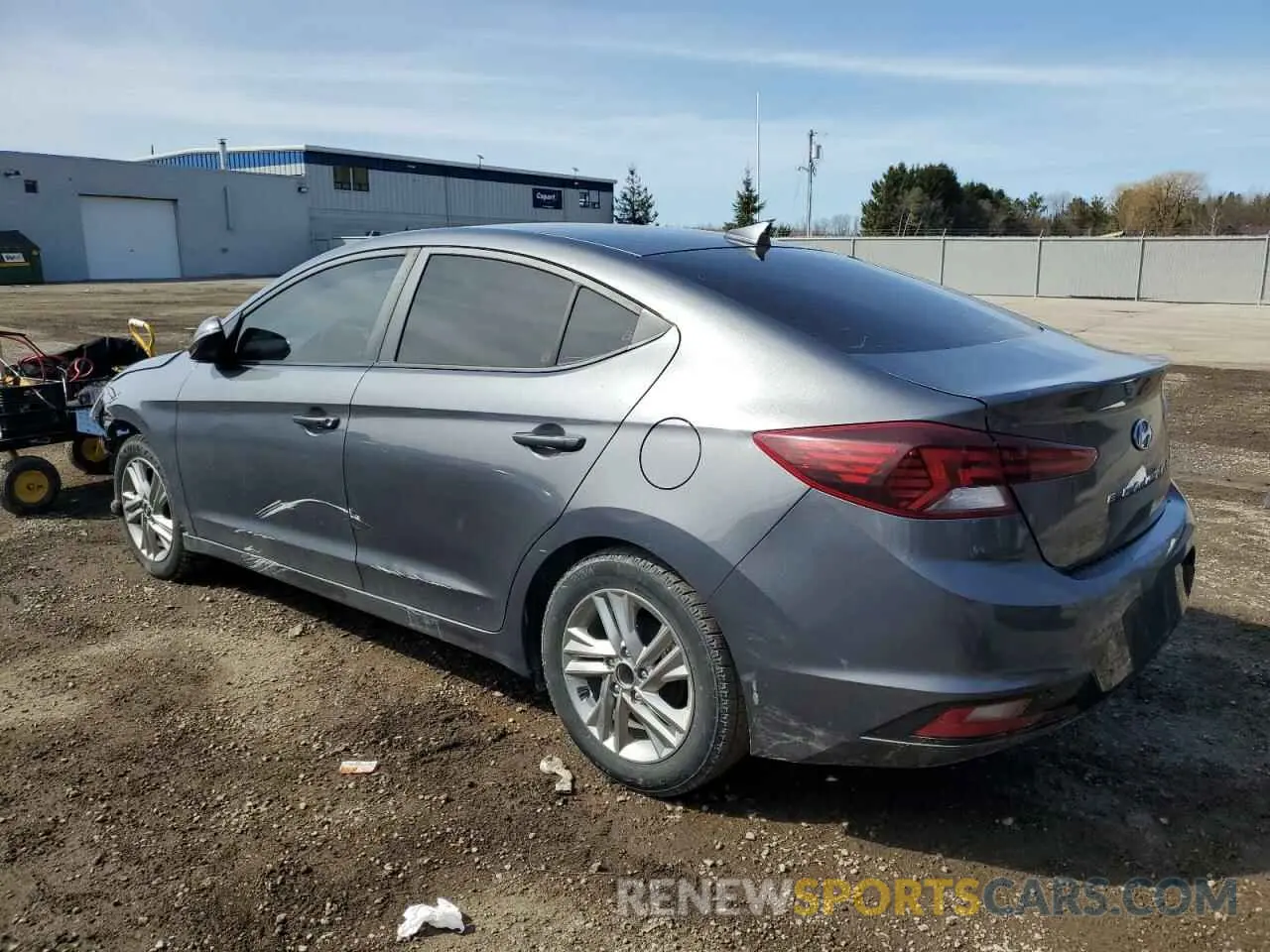 2 Photograph of a damaged car KMHD84LFXKU869035 HYUNDAI ELANTRA 2019