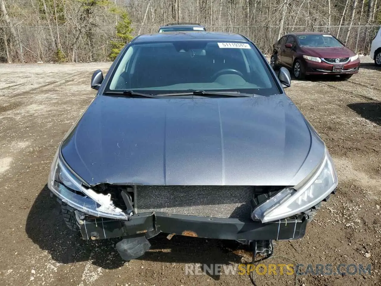 5 Photograph of a damaged car KMHD84LFXKU869035 HYUNDAI ELANTRA 2019