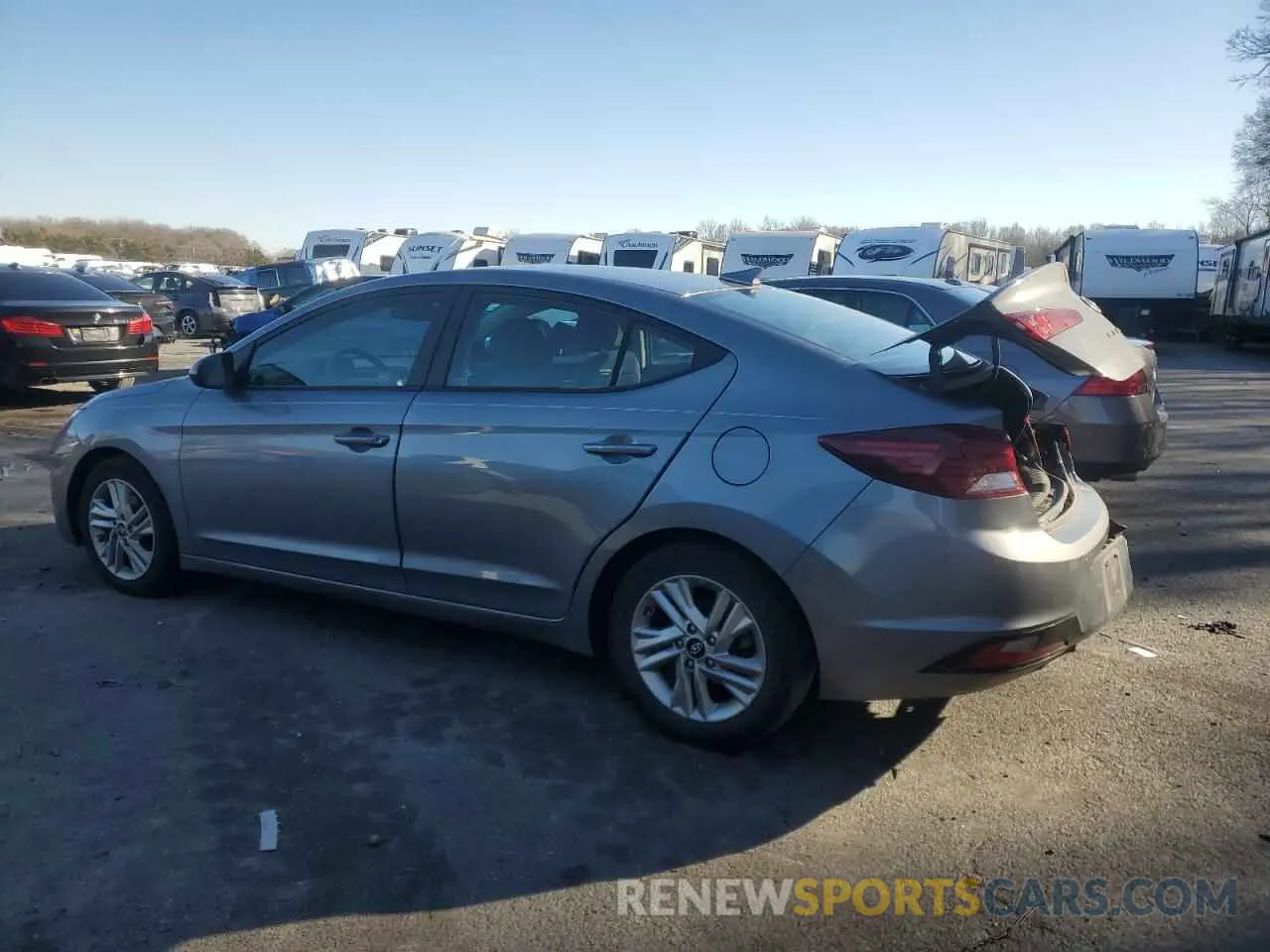 2 Photograph of a damaged car KMHD84LFXKU878138 HYUNDAI ELANTRA 2019