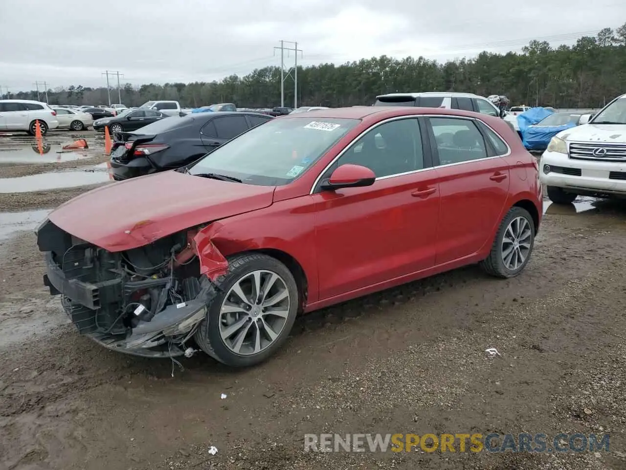 1 Photograph of a damaged car KMHH35LE2KU092945 HYUNDAI ELANTRA 2019