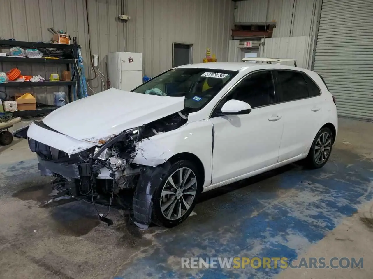 1 Photograph of a damaged car KMHH35LE3KU107100 HYUNDAI ELANTRA 2019