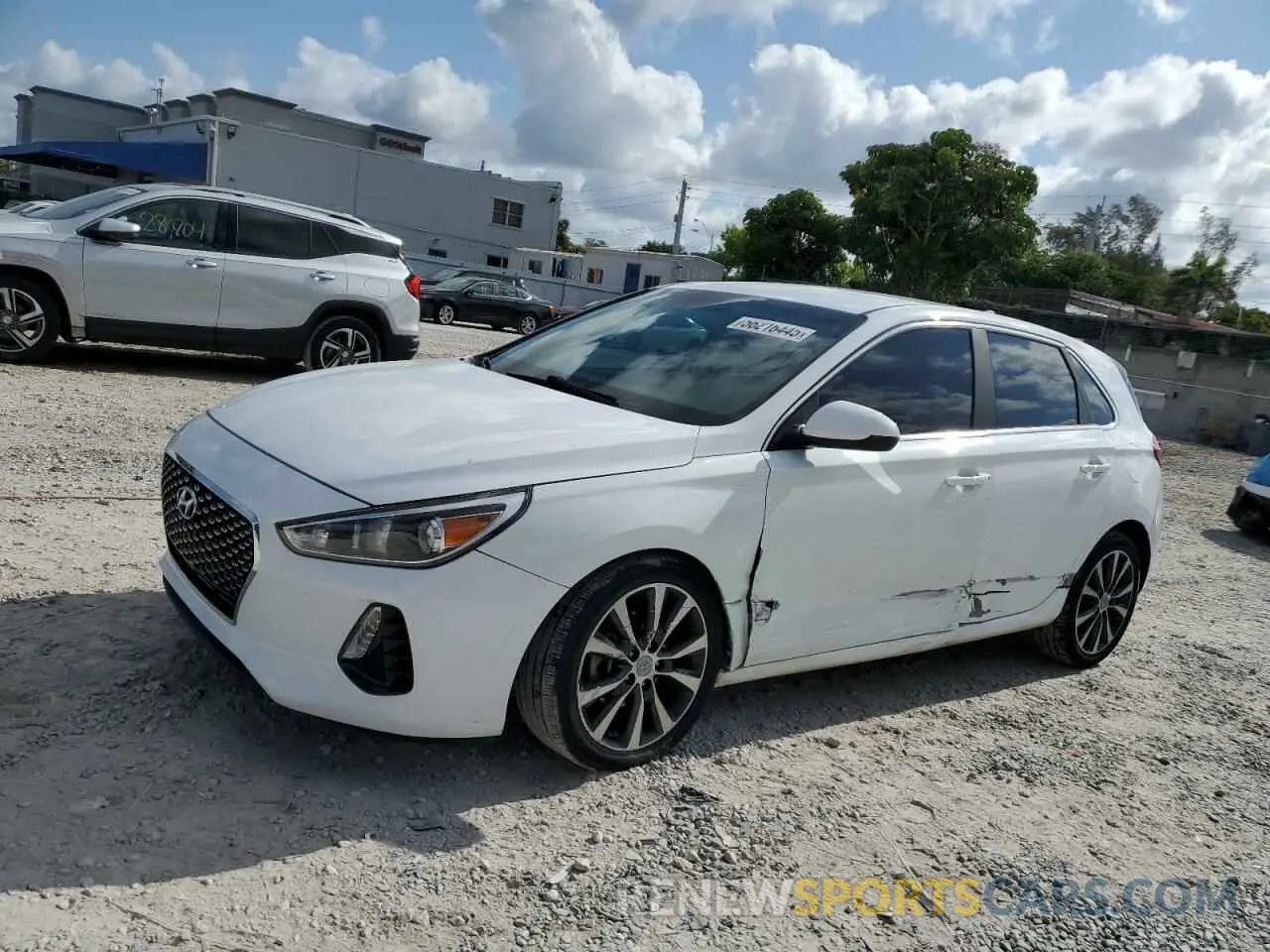 1 Photograph of a damaged car KMHH35LE6KU094360 HYUNDAI ELANTRA 2019