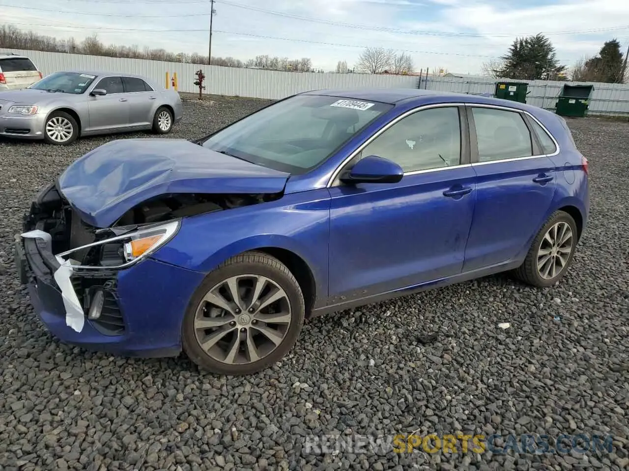 1 Photograph of a damaged car KMHH35LE8KU088771 HYUNDAI ELANTRA 2019