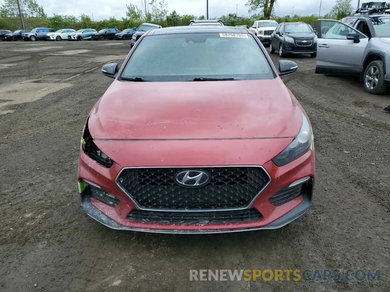 5 Photograph of a damaged car KMHH55LC1KU116497 HYUNDAI ELANTRA 2019