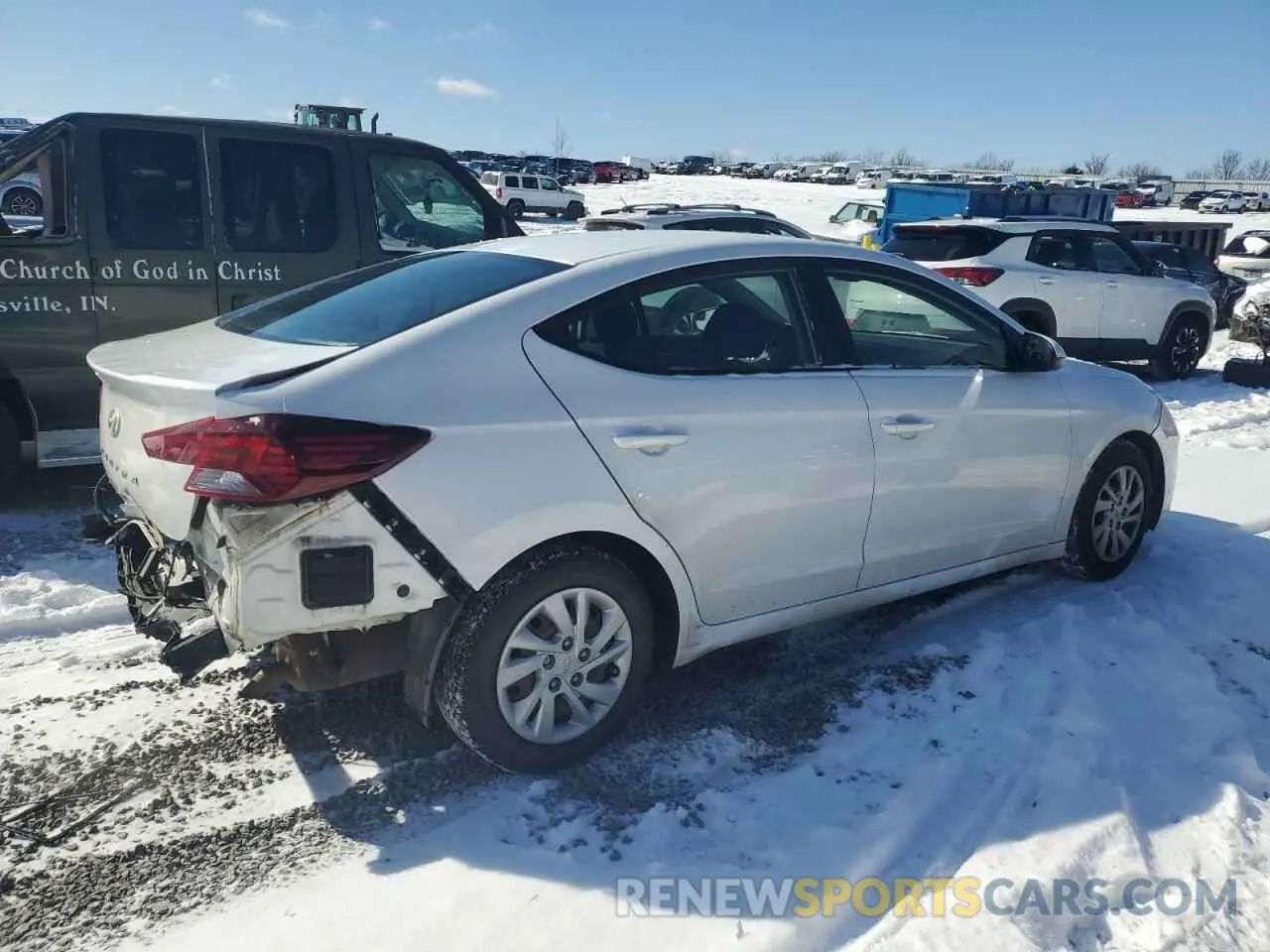 3 Photograph of a damaged car 5NPD74LF0LH543568 HYUNDAI ELANTRA 2020