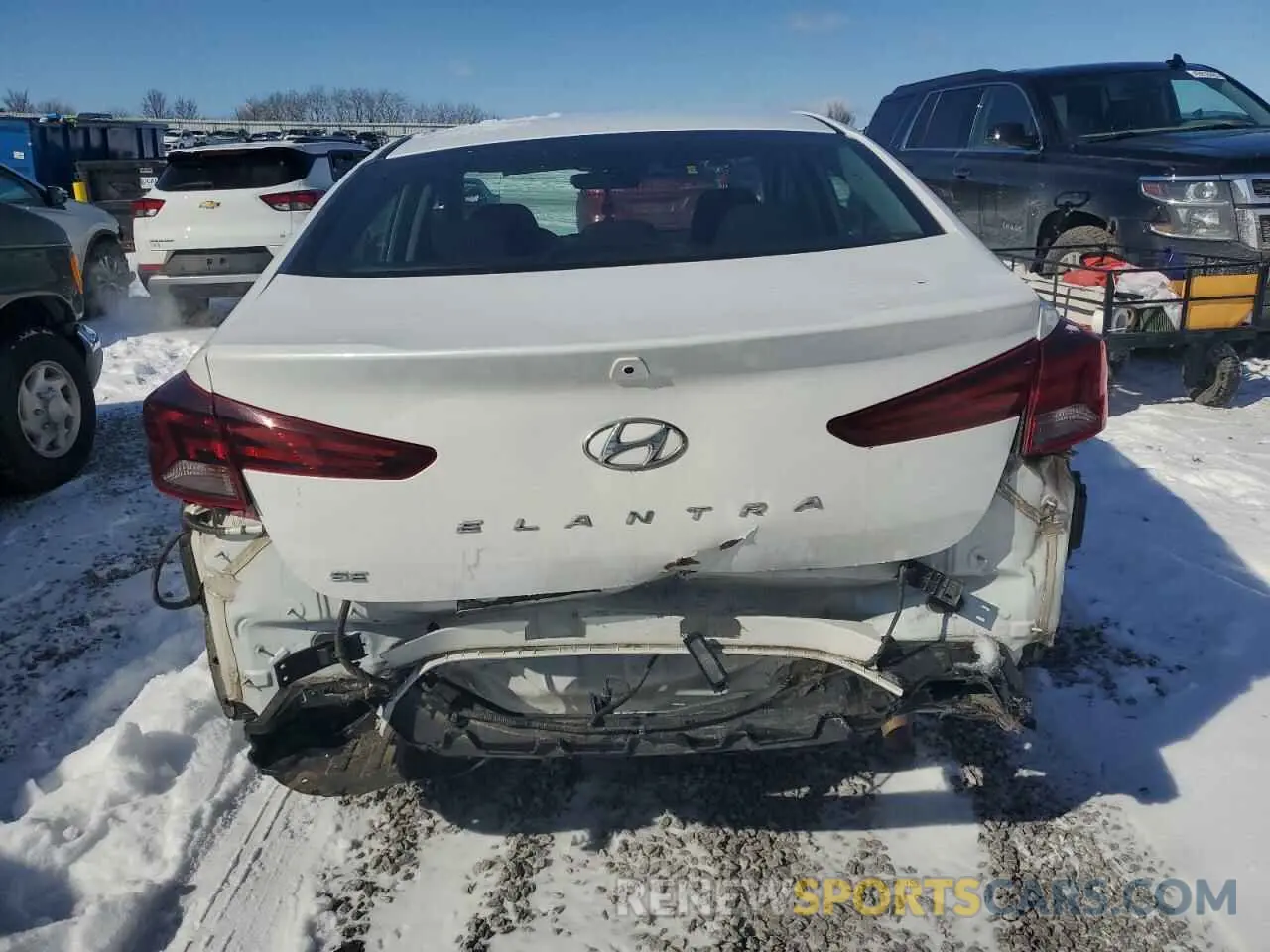 6 Photograph of a damaged car 5NPD74LF0LH543568 HYUNDAI ELANTRA 2020