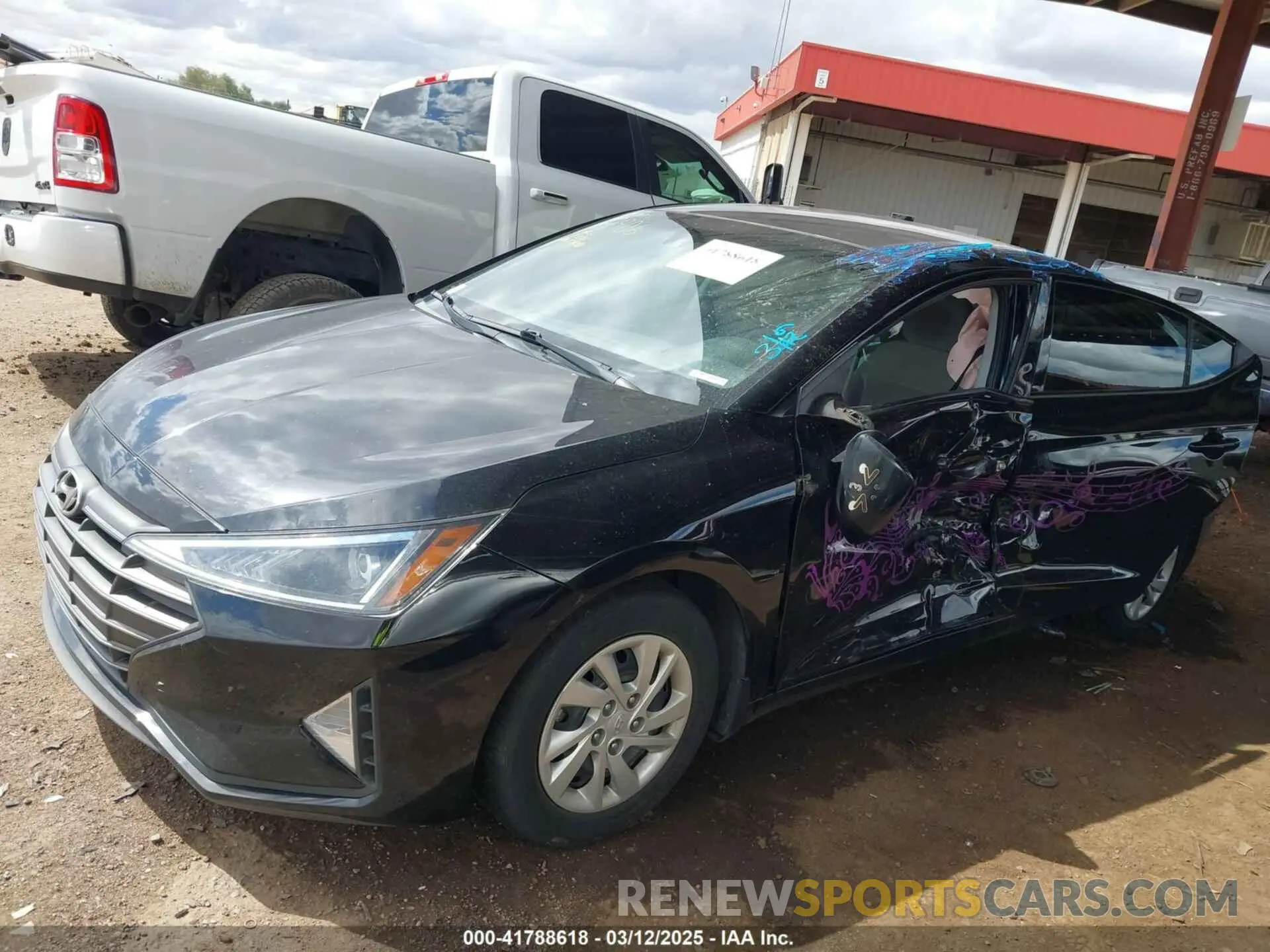 6 Photograph of a damaged car 5NPD74LF0LH606457 HYUNDAI ELANTRA 2020