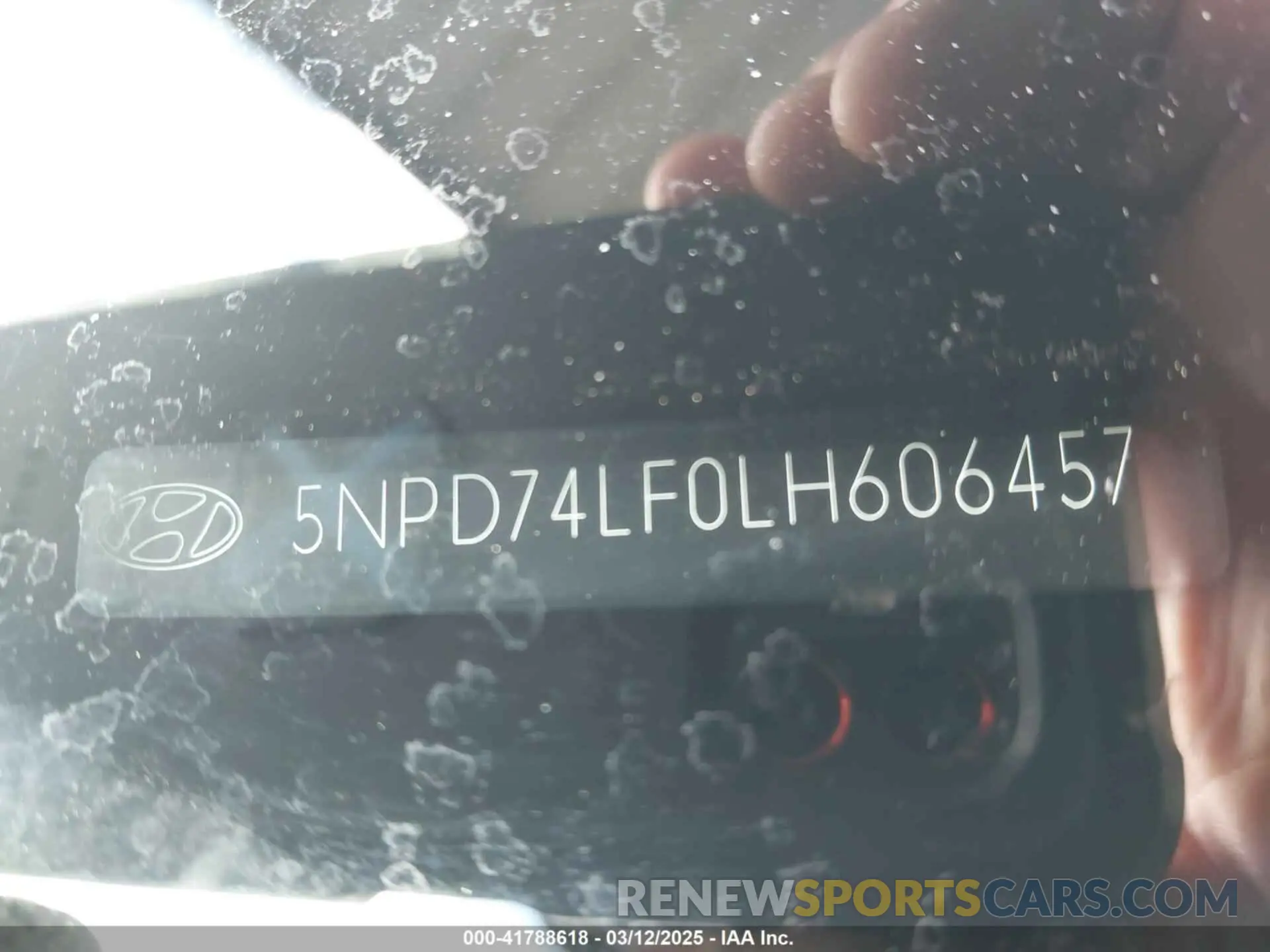 9 Photograph of a damaged car 5NPD74LF0LH606457 HYUNDAI ELANTRA 2020