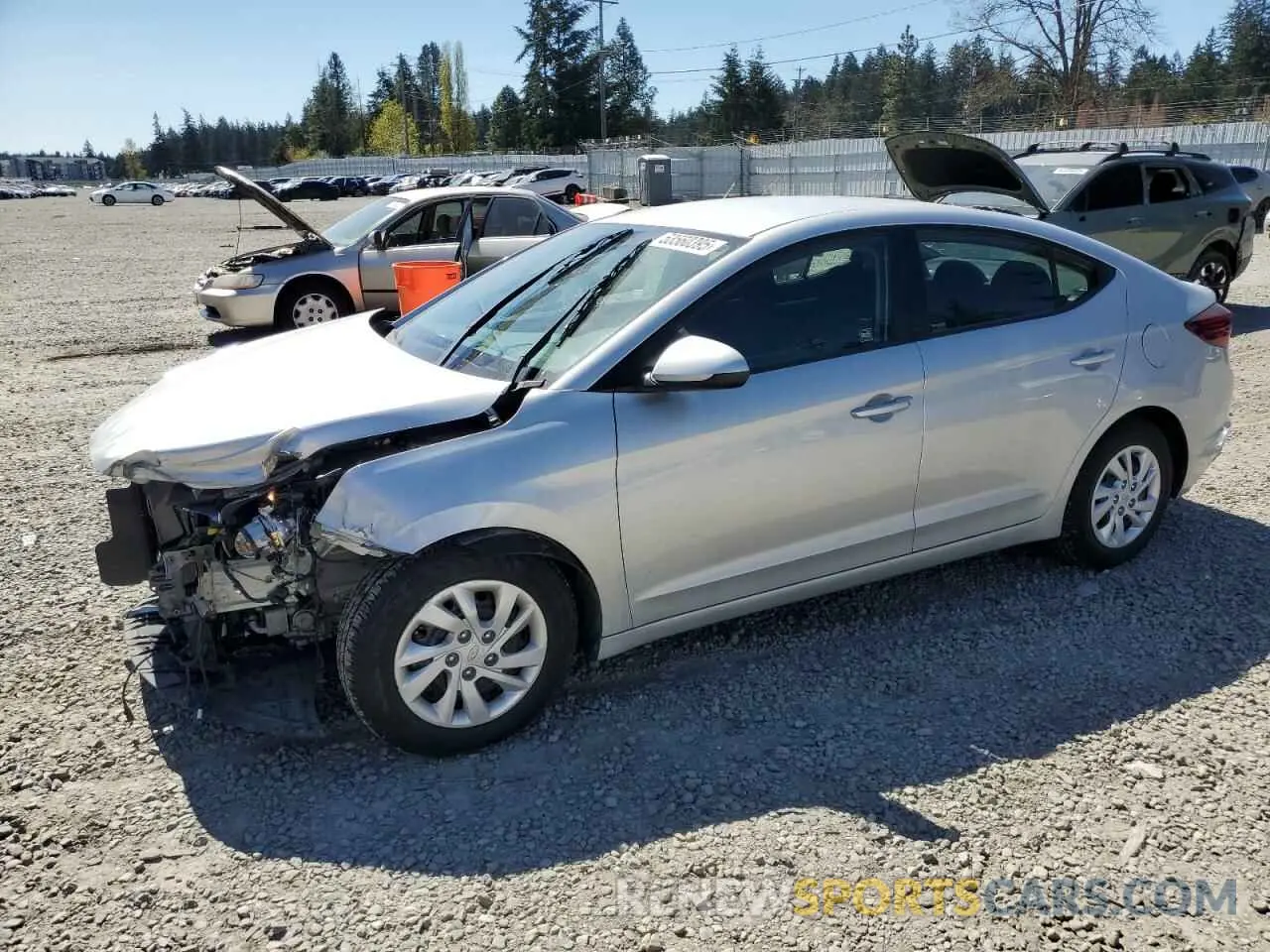 1 Photograph of a damaged car 5NPD74LF2LH520339 HYUNDAI ELANTRA 2020