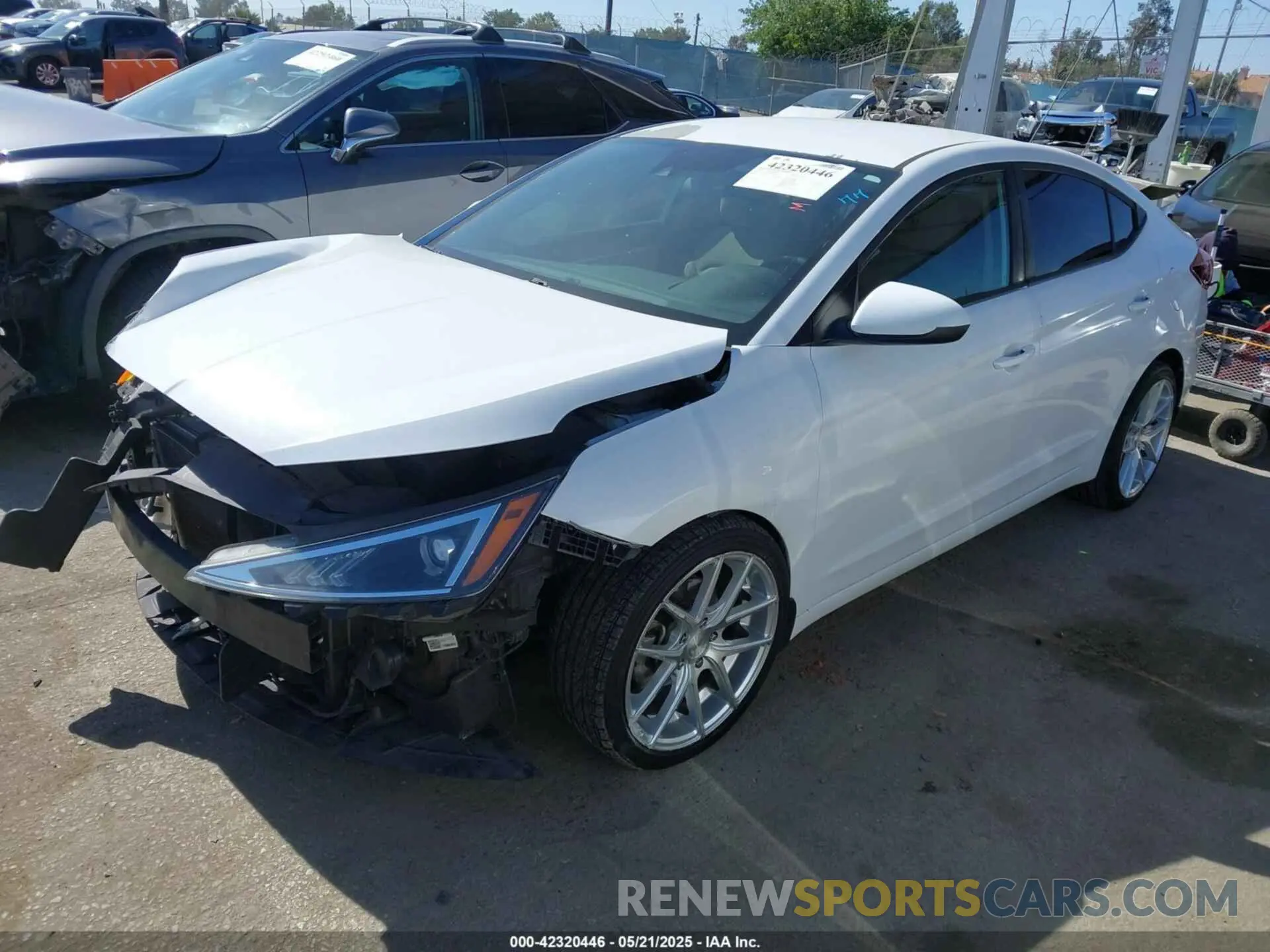 2 Photograph of a damaged car 5NPD74LF3LH503856 HYUNDAI ELANTRA 2020