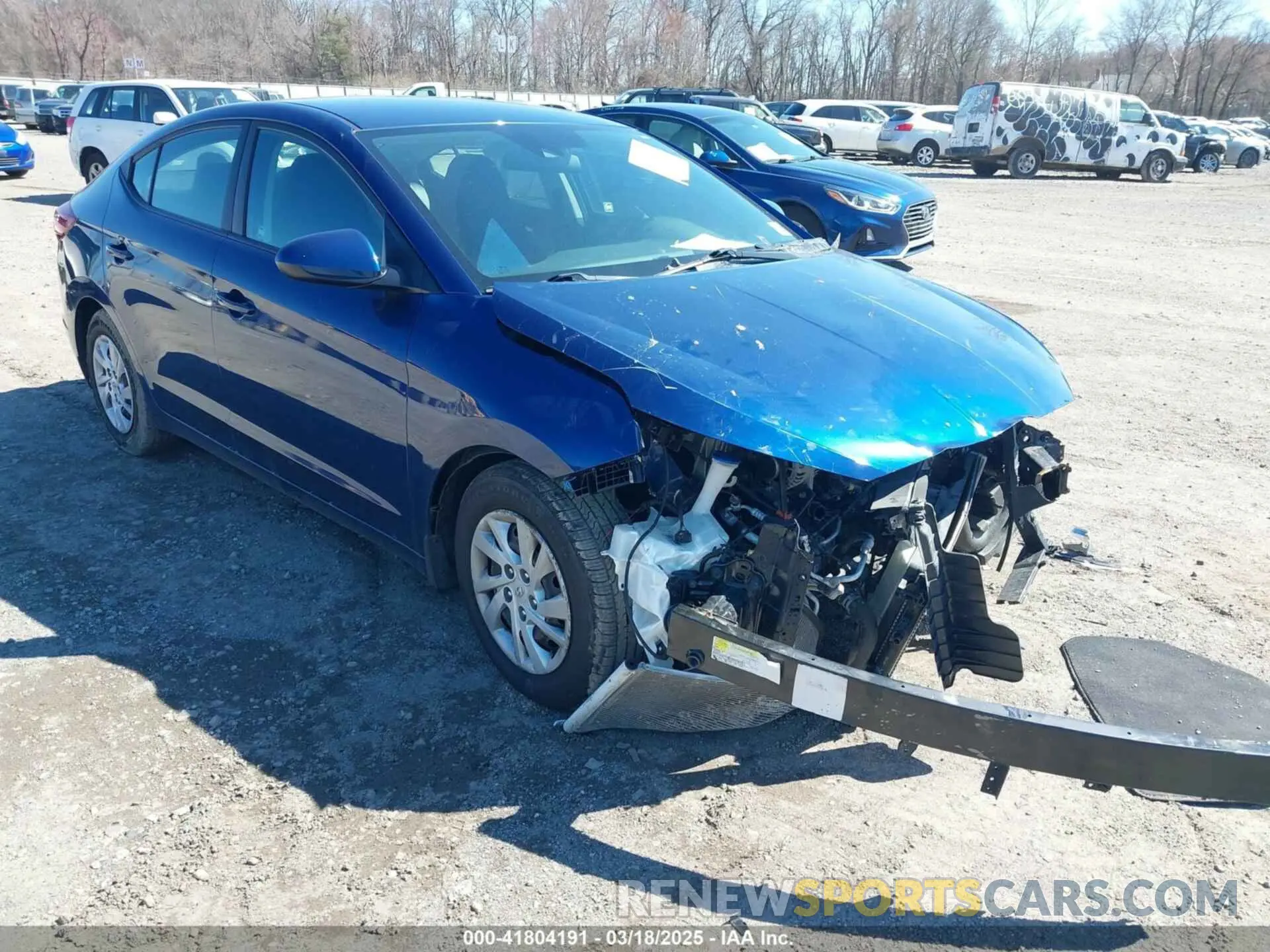 1 Photograph of a damaged car 5NPD74LF3LH528109 HYUNDAI ELANTRA 2020