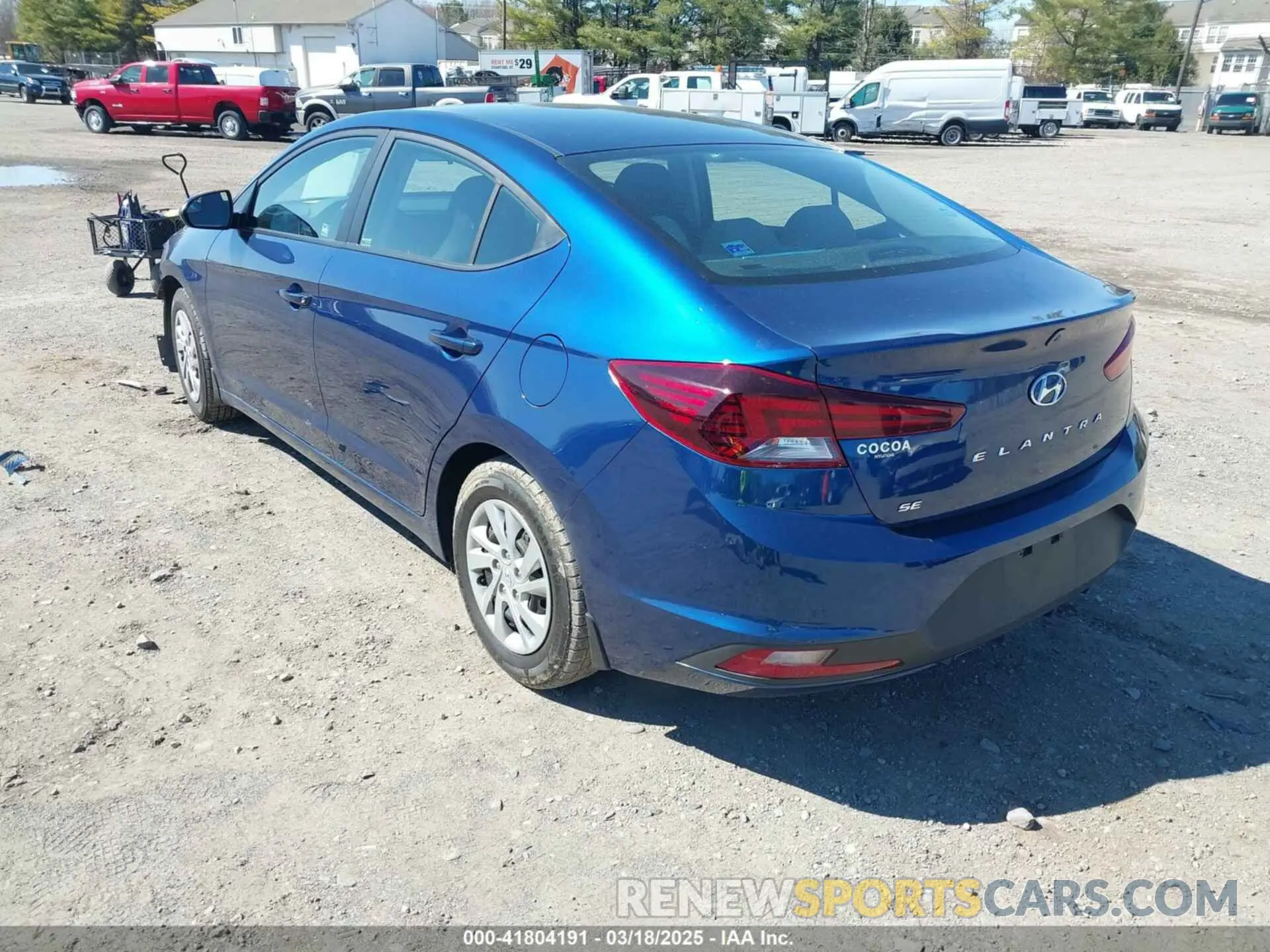 3 Photograph of a damaged car 5NPD74LF3LH528109 HYUNDAI ELANTRA 2020