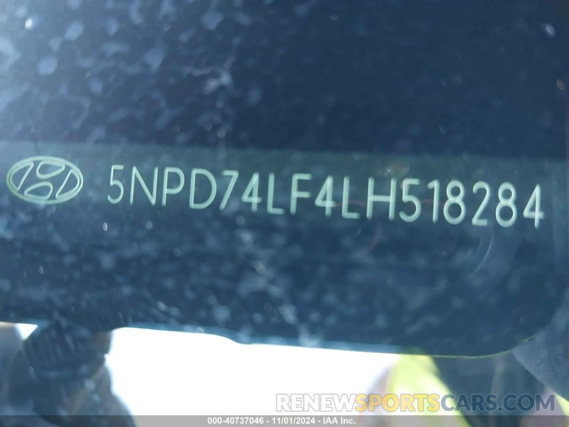 9 Photograph of a damaged car 5NPD74LF4LH518284 HYUNDAI ELANTRA 2020