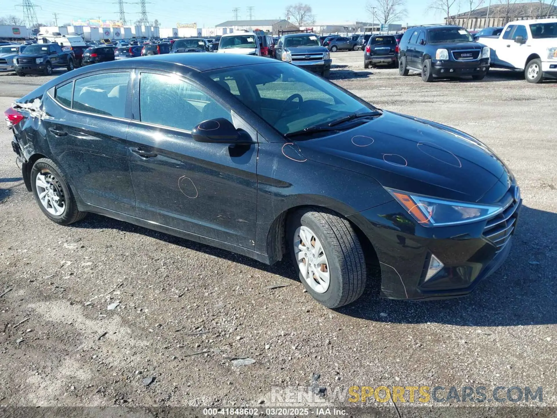 1 Photograph of a damaged car 5NPD74LF4LH527437 HYUNDAI ELANTRA 2020