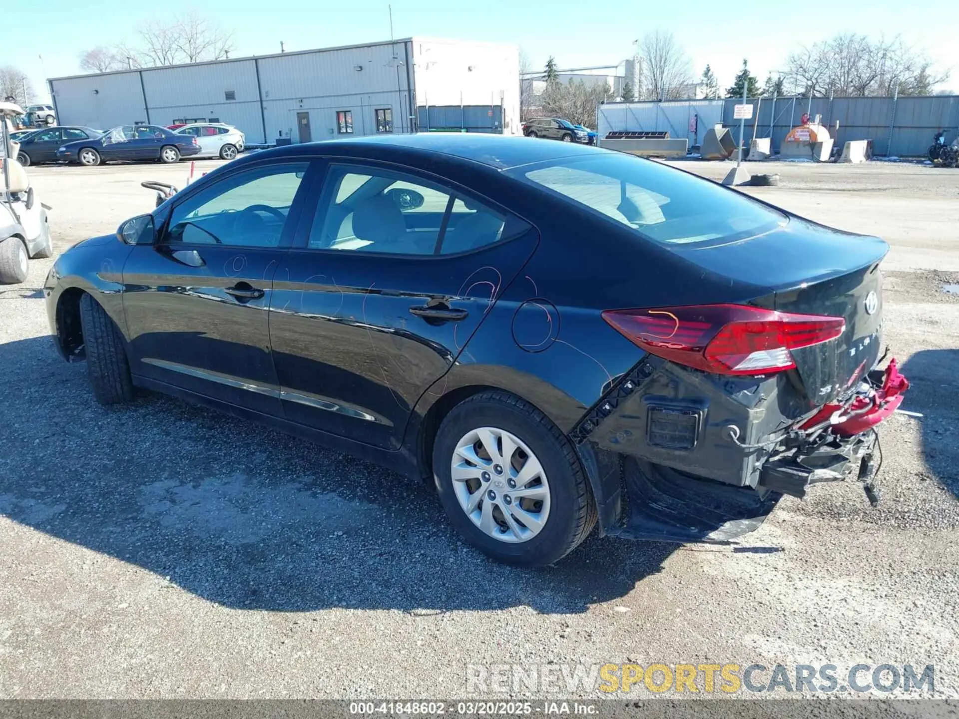3 Photograph of a damaged car 5NPD74LF4LH527437 HYUNDAI ELANTRA 2020