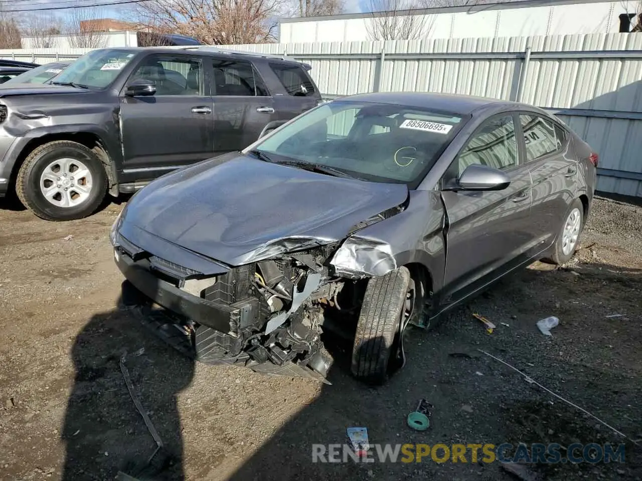 1 Photograph of a damaged car 5NPD74LF4LH543640 HYUNDAI ELANTRA 2020