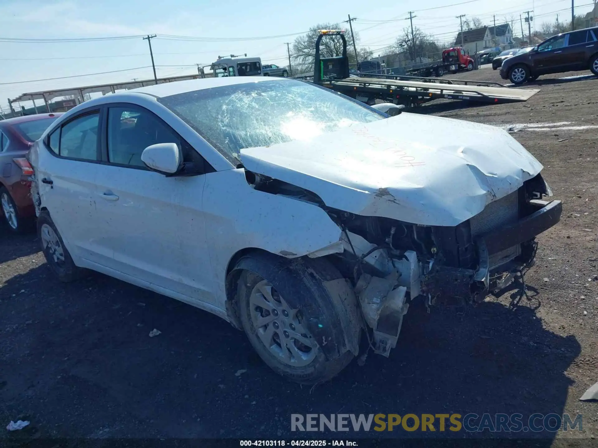 1 Photograph of a damaged car 5NPD74LF5LH533859 HYUNDAI ELANTRA 2020