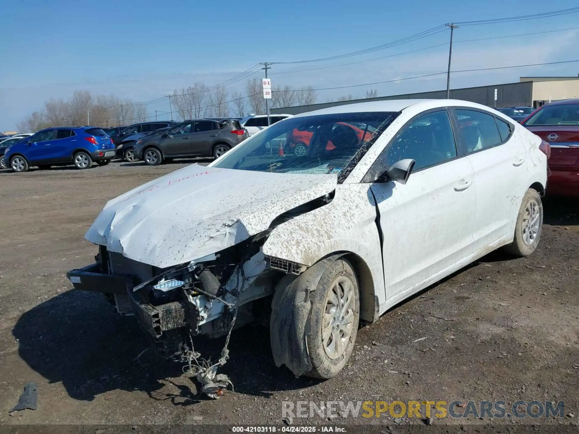 2 Photograph of a damaged car 5NPD74LF5LH533859 HYUNDAI ELANTRA 2020