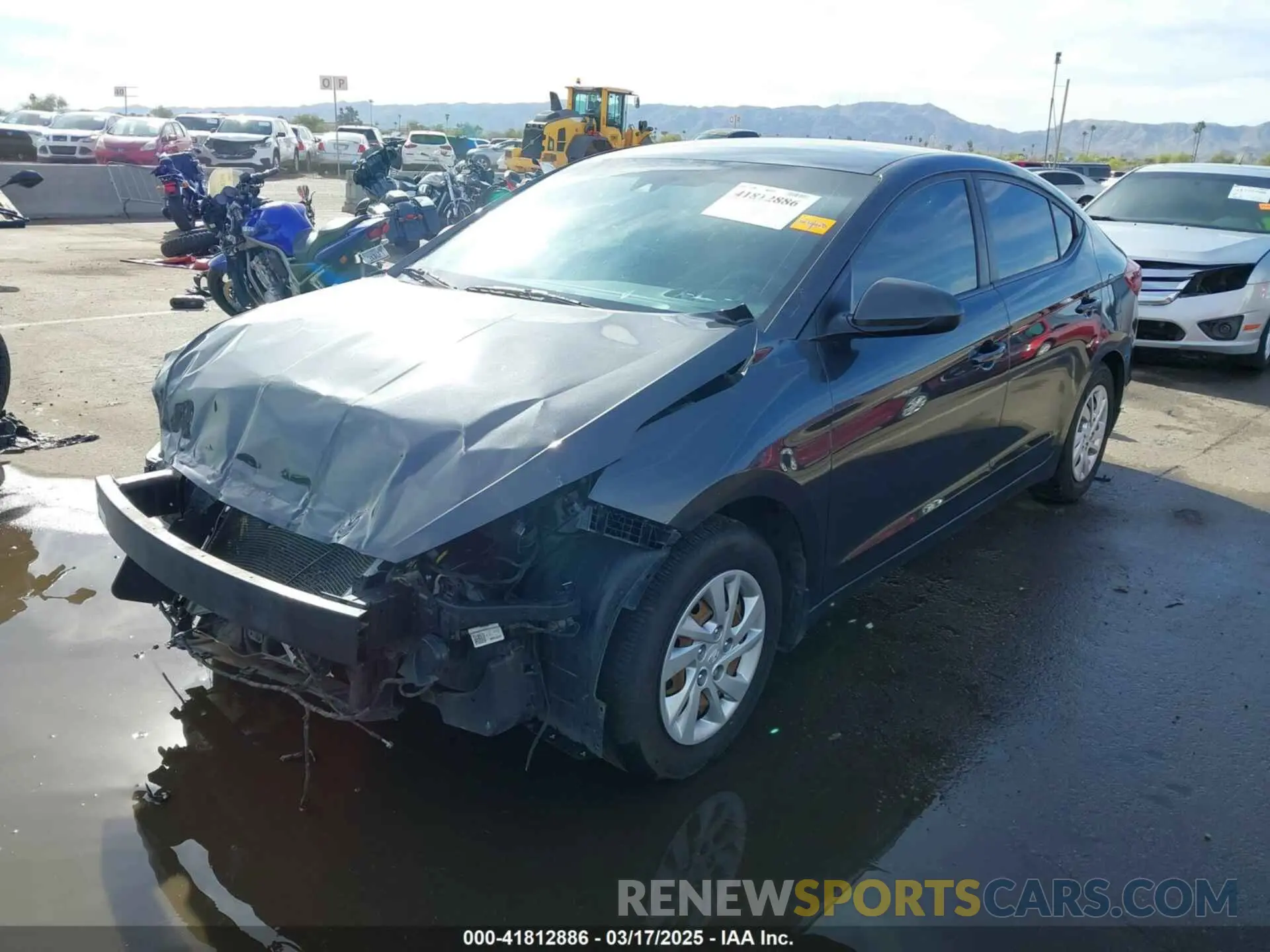 2 Photograph of a damaged car 5NPD74LF5LH603604 HYUNDAI ELANTRA 2020