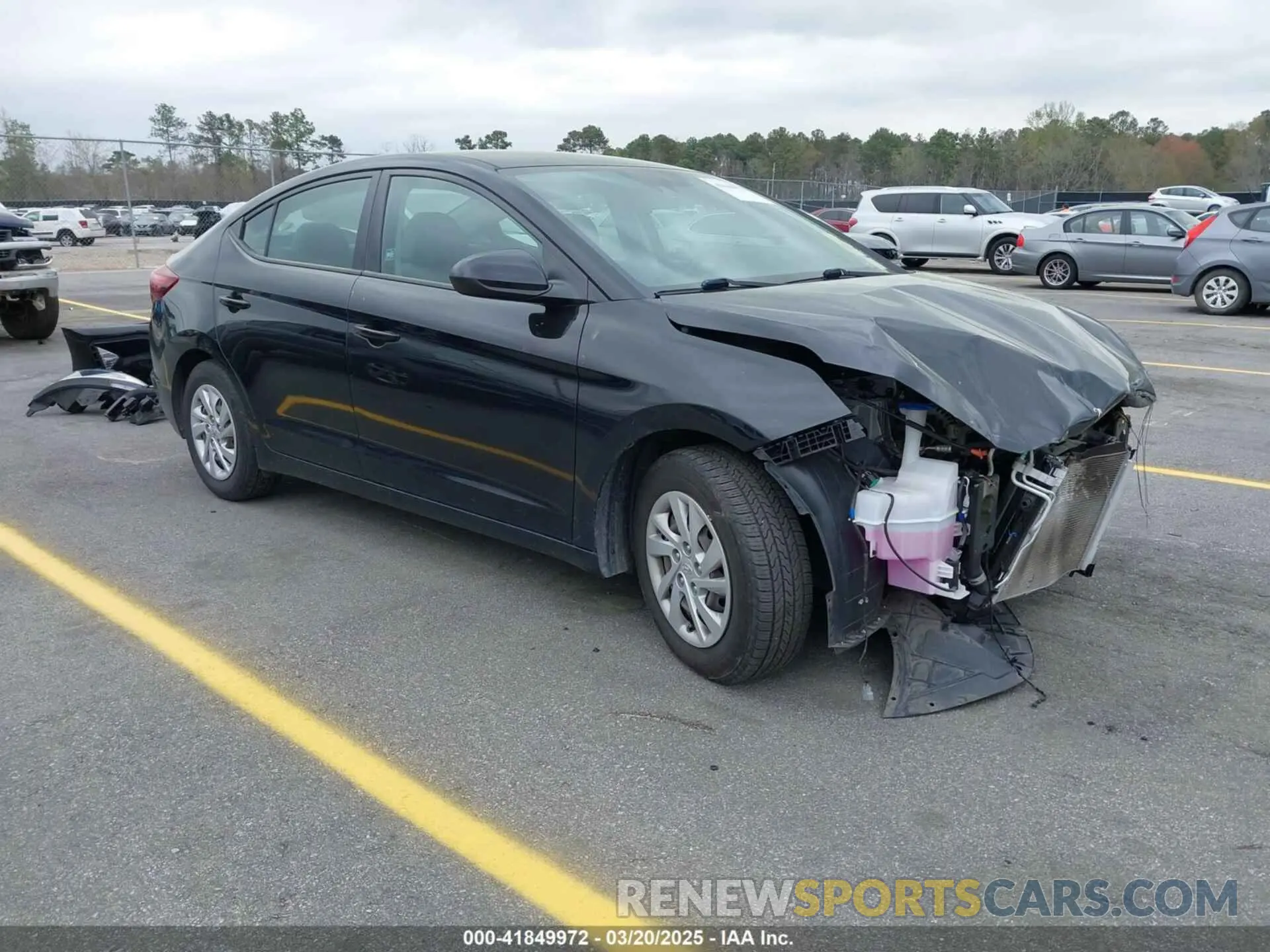 1 Photograph of a damaged car 5NPD74LF5LH615445 HYUNDAI ELANTRA 2020