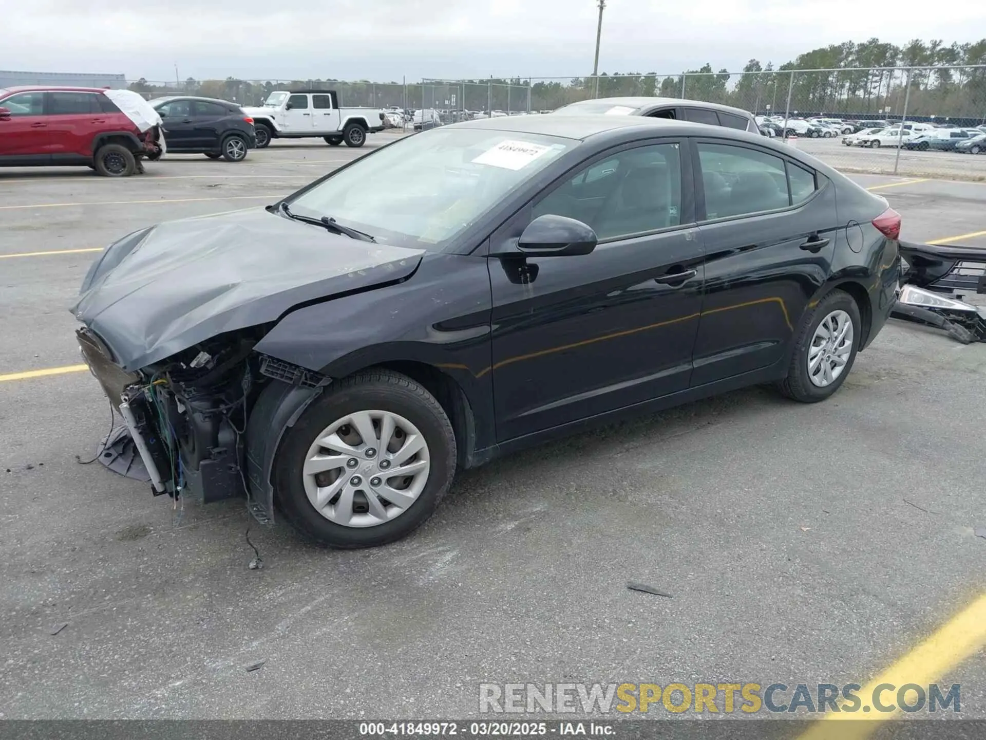2 Photograph of a damaged car 5NPD74LF5LH615445 HYUNDAI ELANTRA 2020