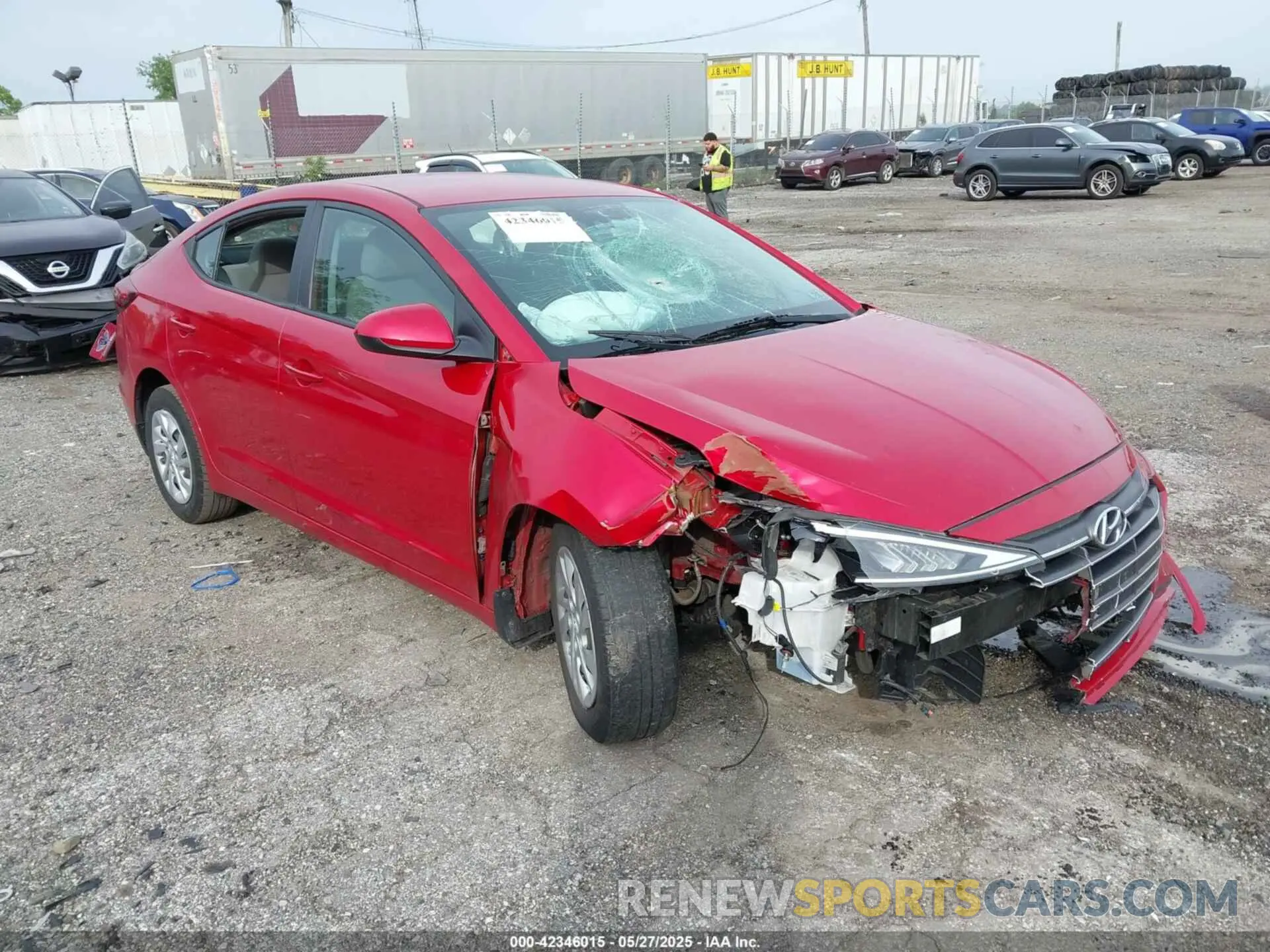 1 Photograph of a damaged car 5NPD74LF6LH616569 HYUNDAI ELANTRA 2020