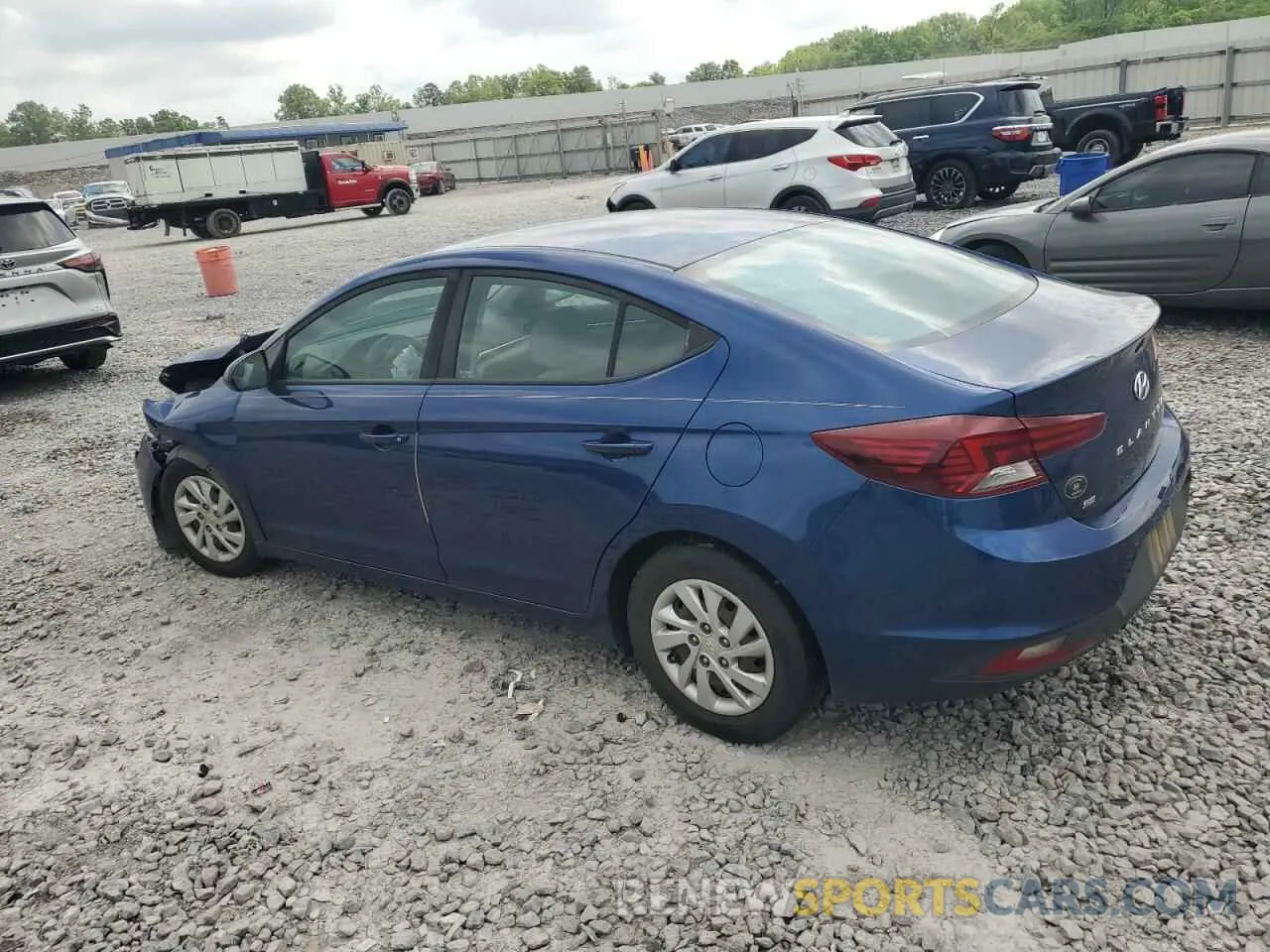 2 Photograph of a damaged car 5NPD74LF7LH593822 HYUNDAI ELANTRA 2020