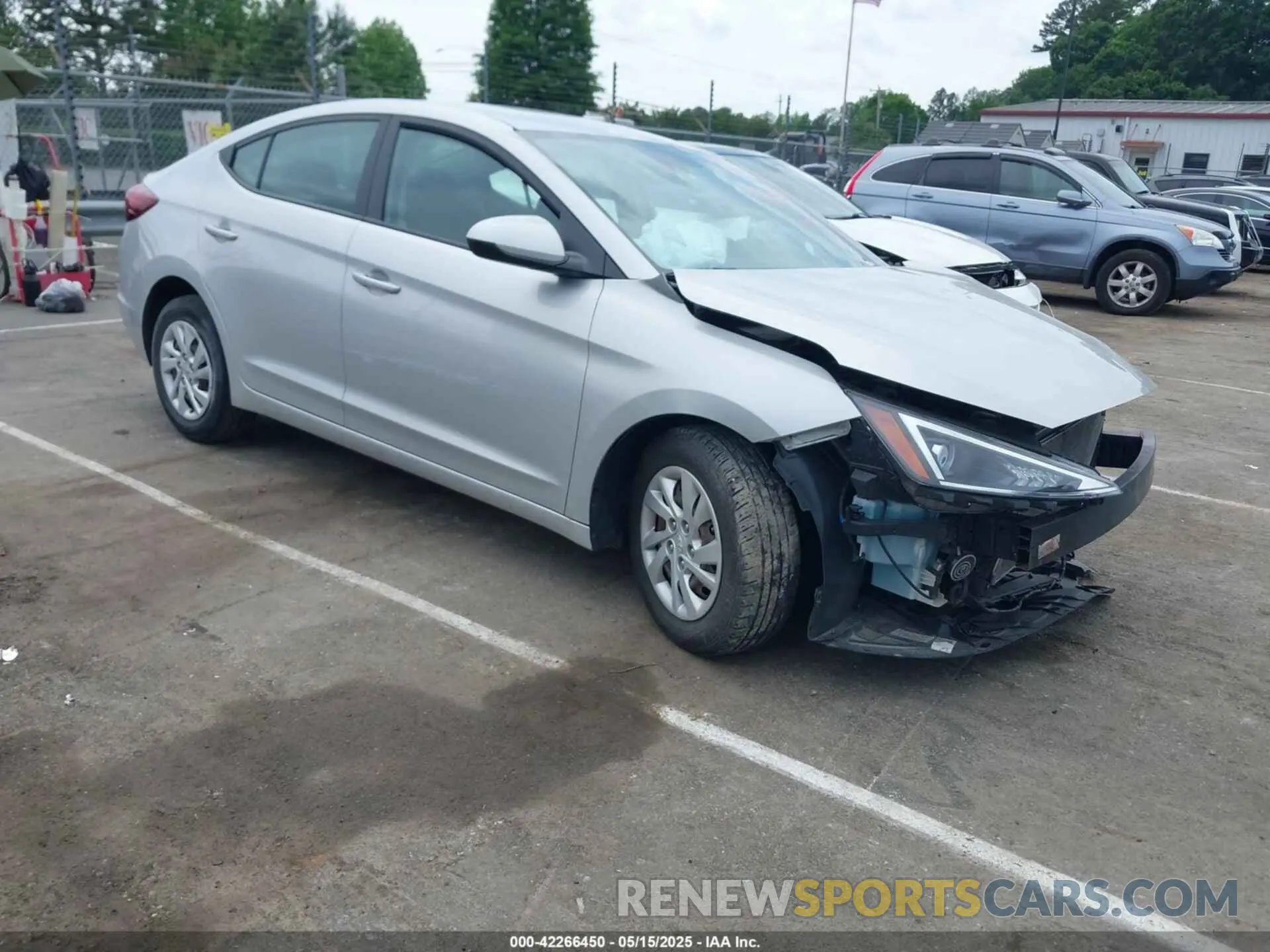 1 Photograph of a damaged car 5NPD74LF8LH500998 HYUNDAI ELANTRA 2020