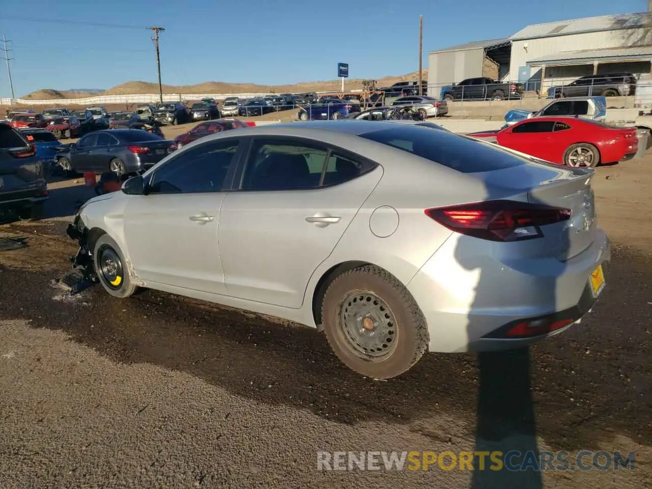 2 Photograph of a damaged car 5NPD74LF9LH511122 HYUNDAI ELANTRA 2020