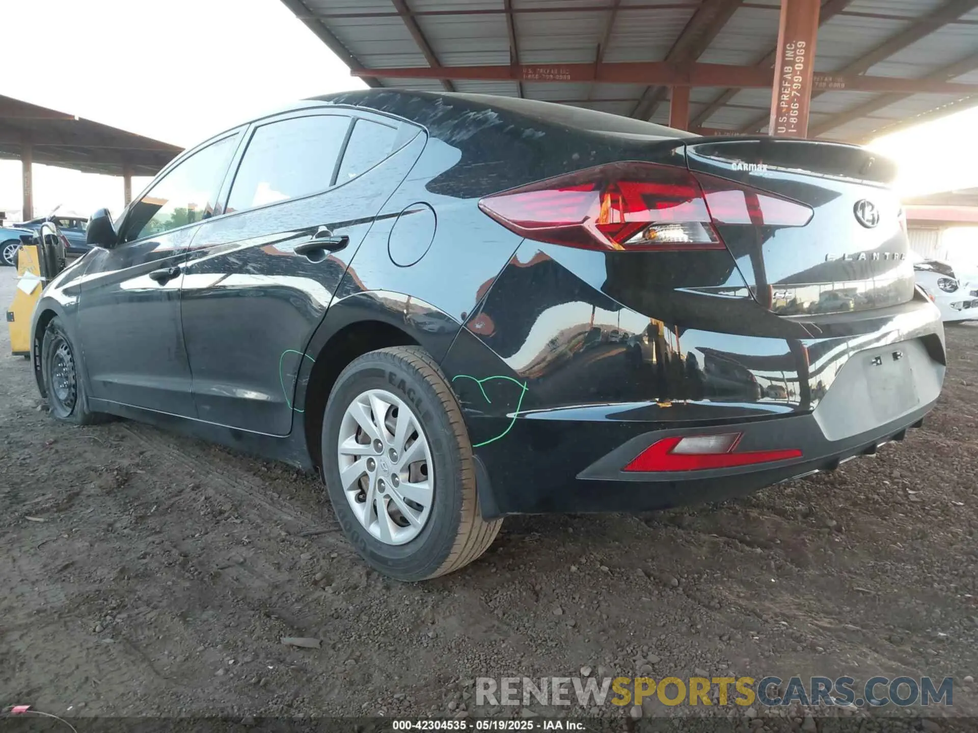 3 Photograph of a damaged car 5NPD74LF9LH541723 HYUNDAI ELANTRA 2020