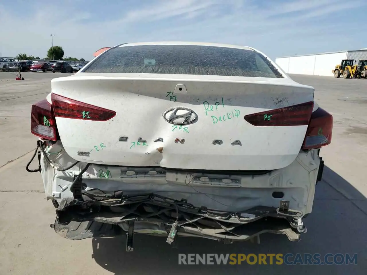 6 Photograph of a damaged car 5NPD74LF9LH603654 HYUNDAI ELANTRA 2020