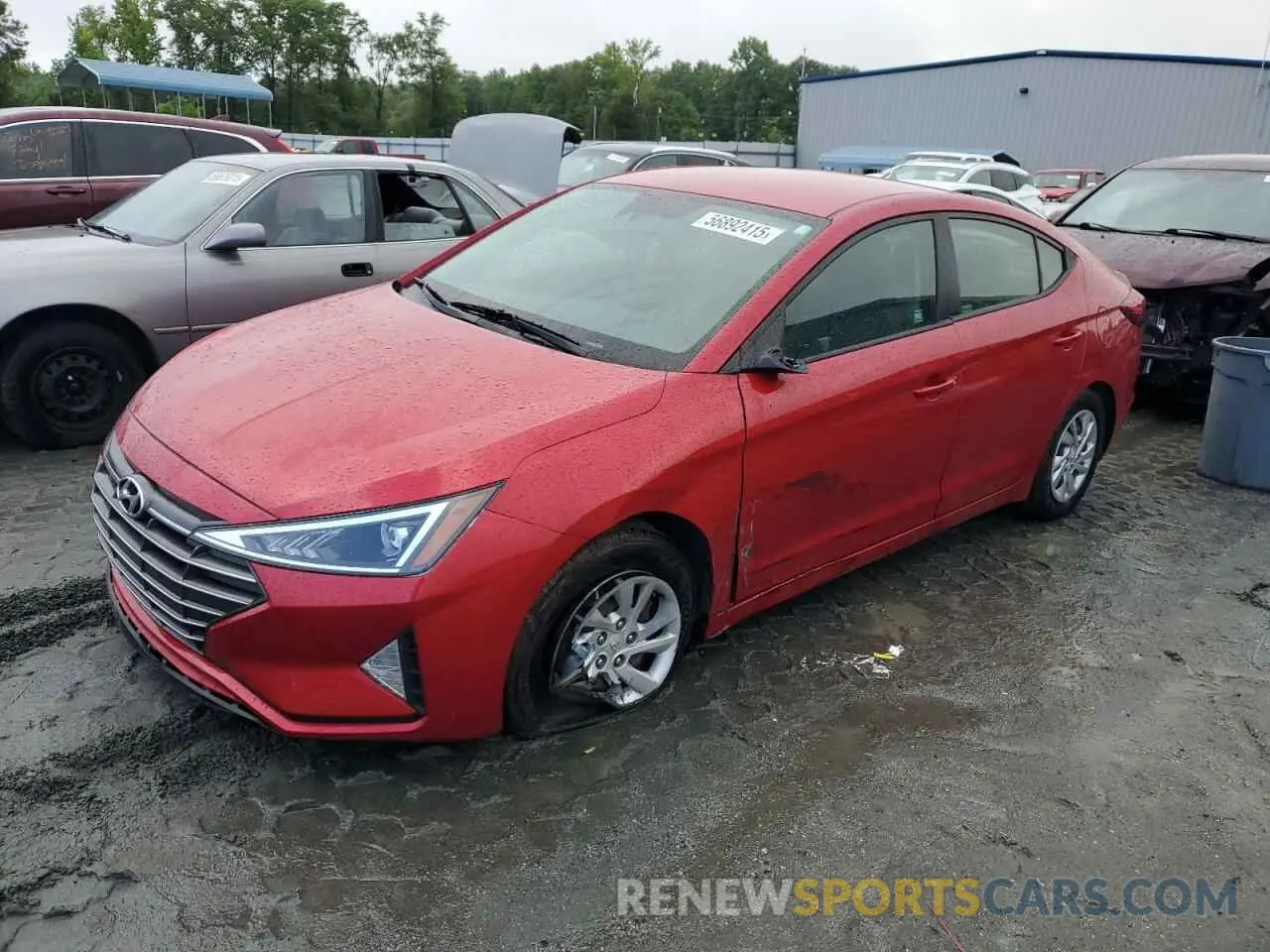 1 Photograph of a damaged car 5NPD74LF9LH609261 HYUNDAI ELANTRA 2020