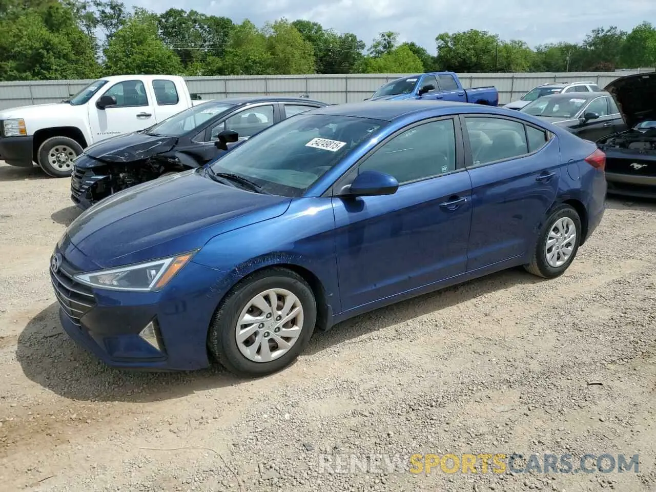1 Photograph of a damaged car 5NPD74LFXLH505961 HYUNDAI ELANTRA 2020